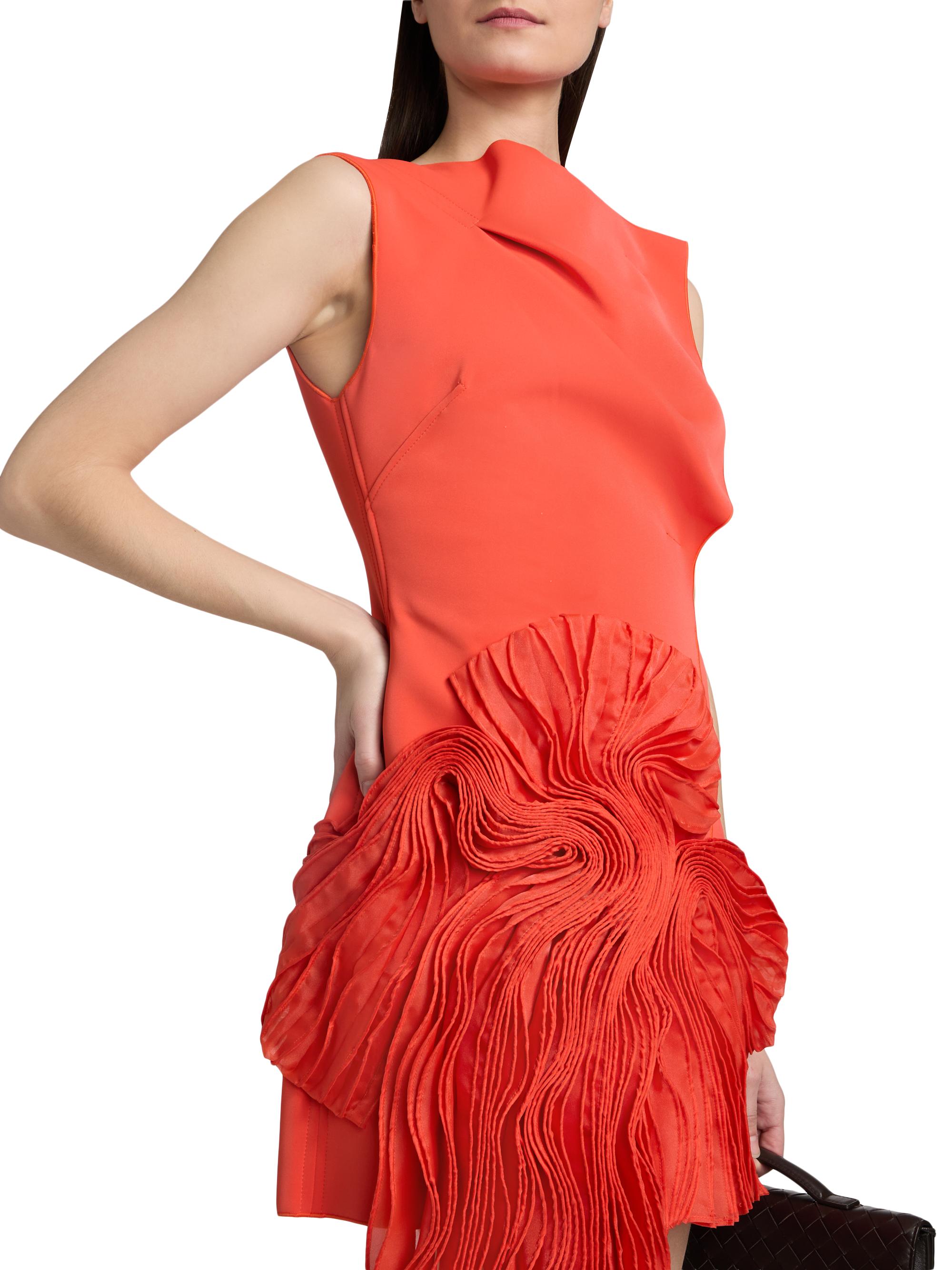 Acler Women's Forever Young Aberleigh Organza-Drape Minidress - Chilli | Thumbnail 6