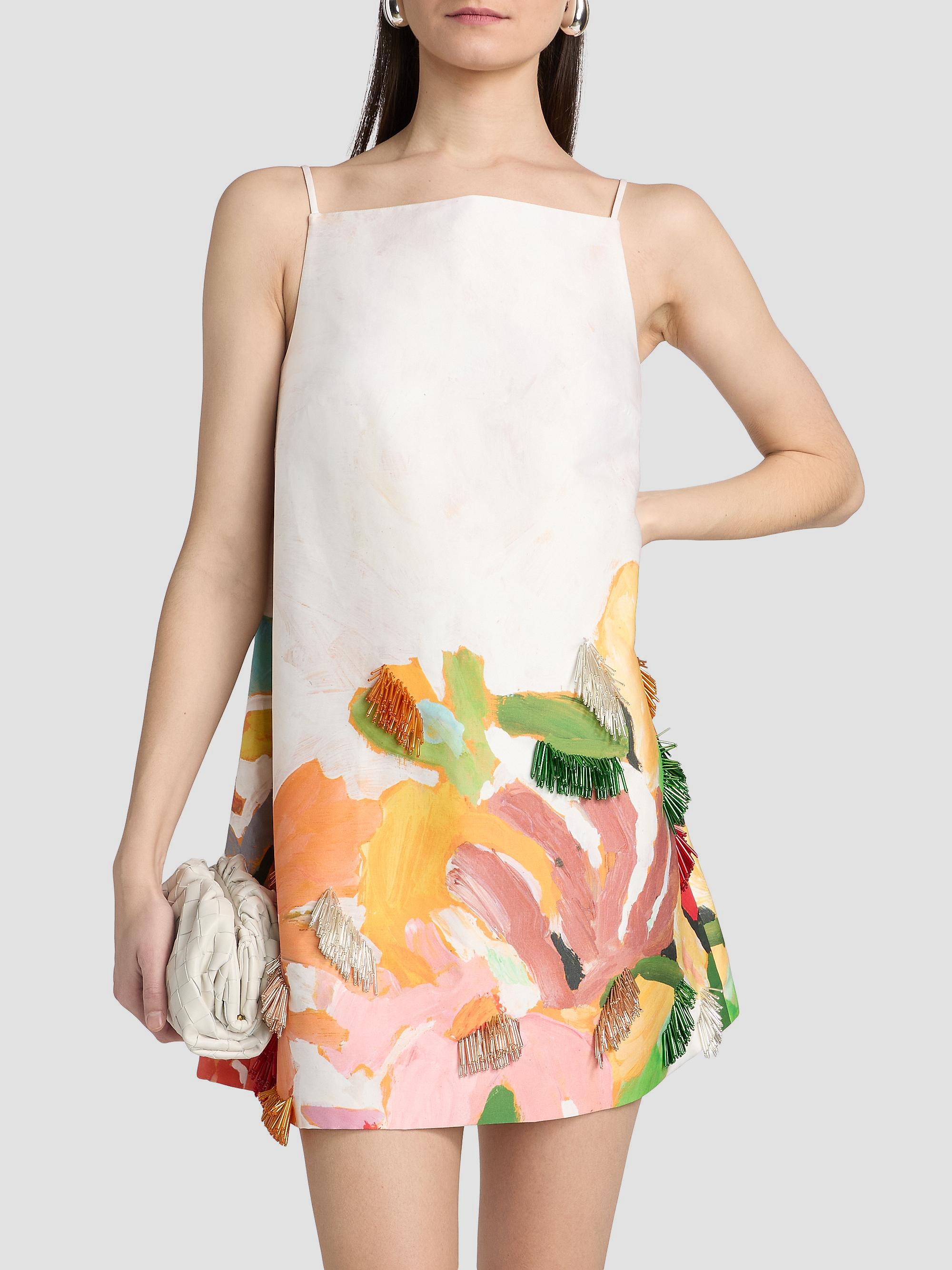 Acler Women's Forever Young Java Bead-Embellished Printed Minidress - Mixed Floral | Thumbnail 3