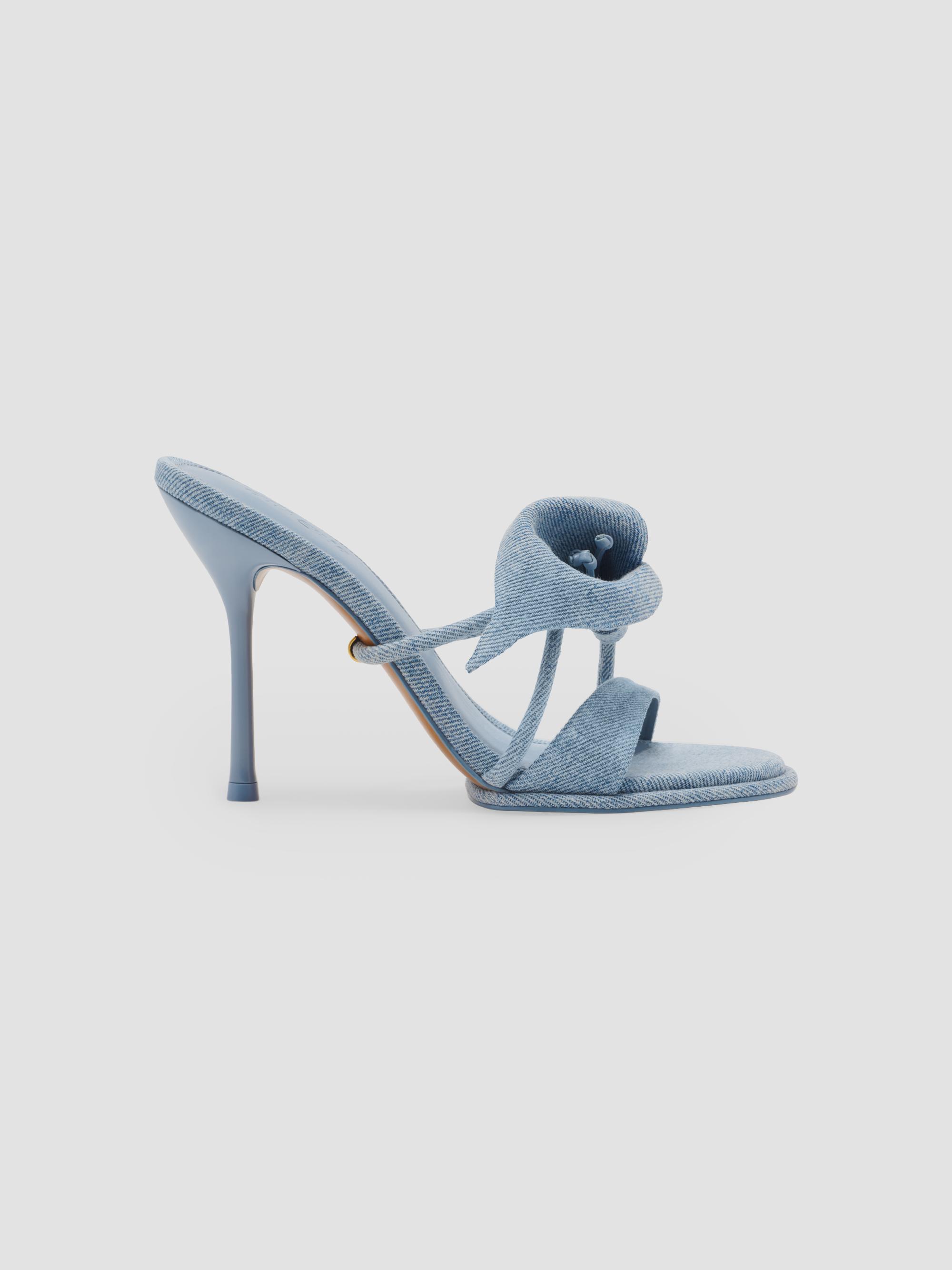 Cult Gaia Cori 105MM Denim Sandals | Saks Fifth Avenue