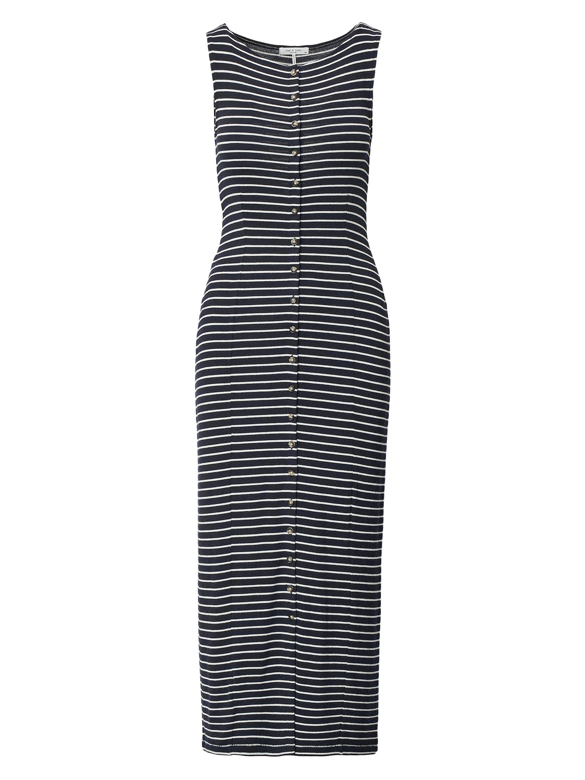 rag & bone Women's The Knit Tie-Waist Striped Maxi Dress - Salute Multi | Thumbnail 3