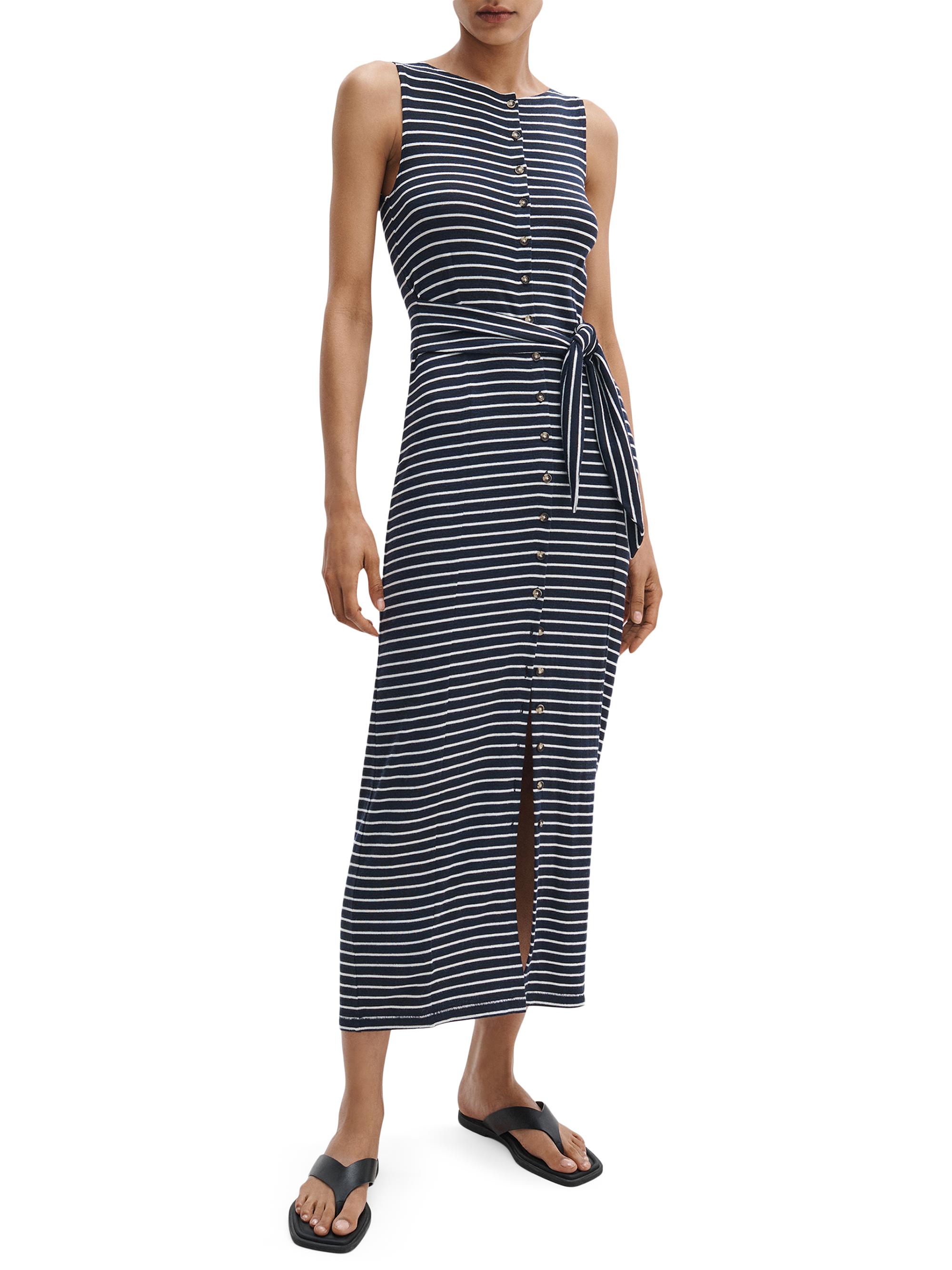rag & bone Women's The Knit Tie-Waist Striped Maxi Dress - Salute Multi | Thumbnail 4