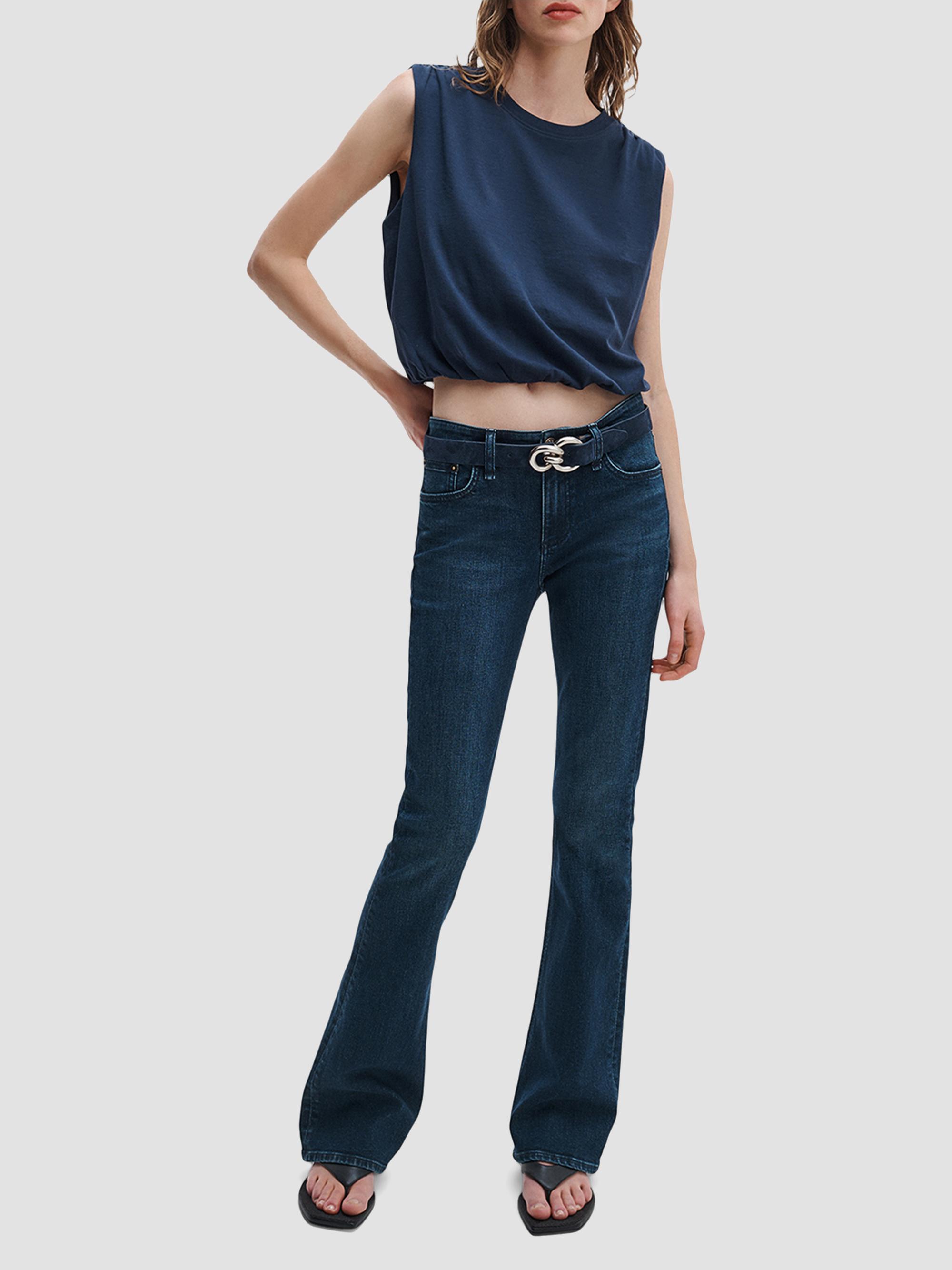 rag & bone Women's Kinsley Low-Rise Bootcut Jeans - Lulu | Thumbnail 2