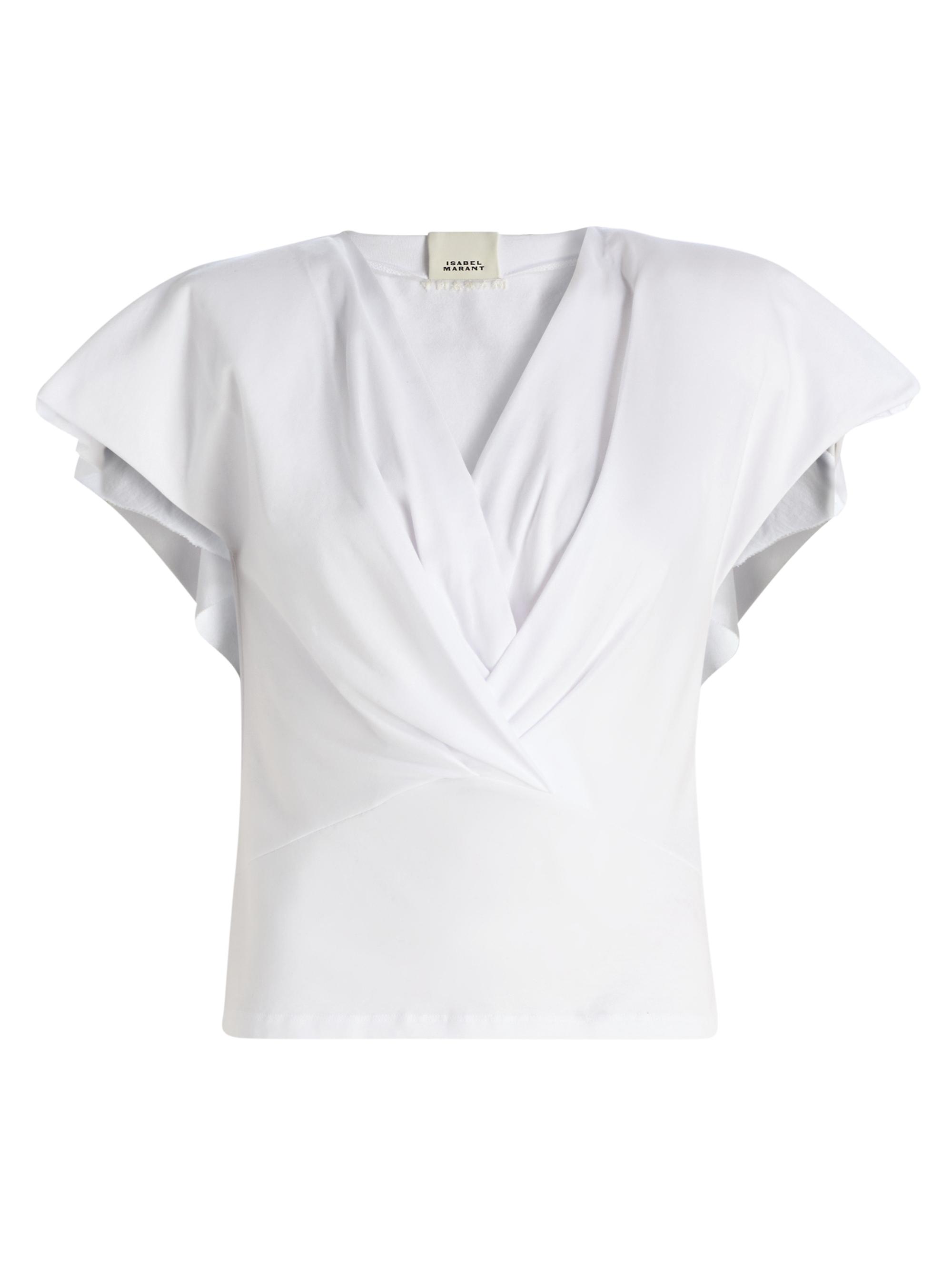 Isabel Marant Women's Nadrine Cotton Top - White