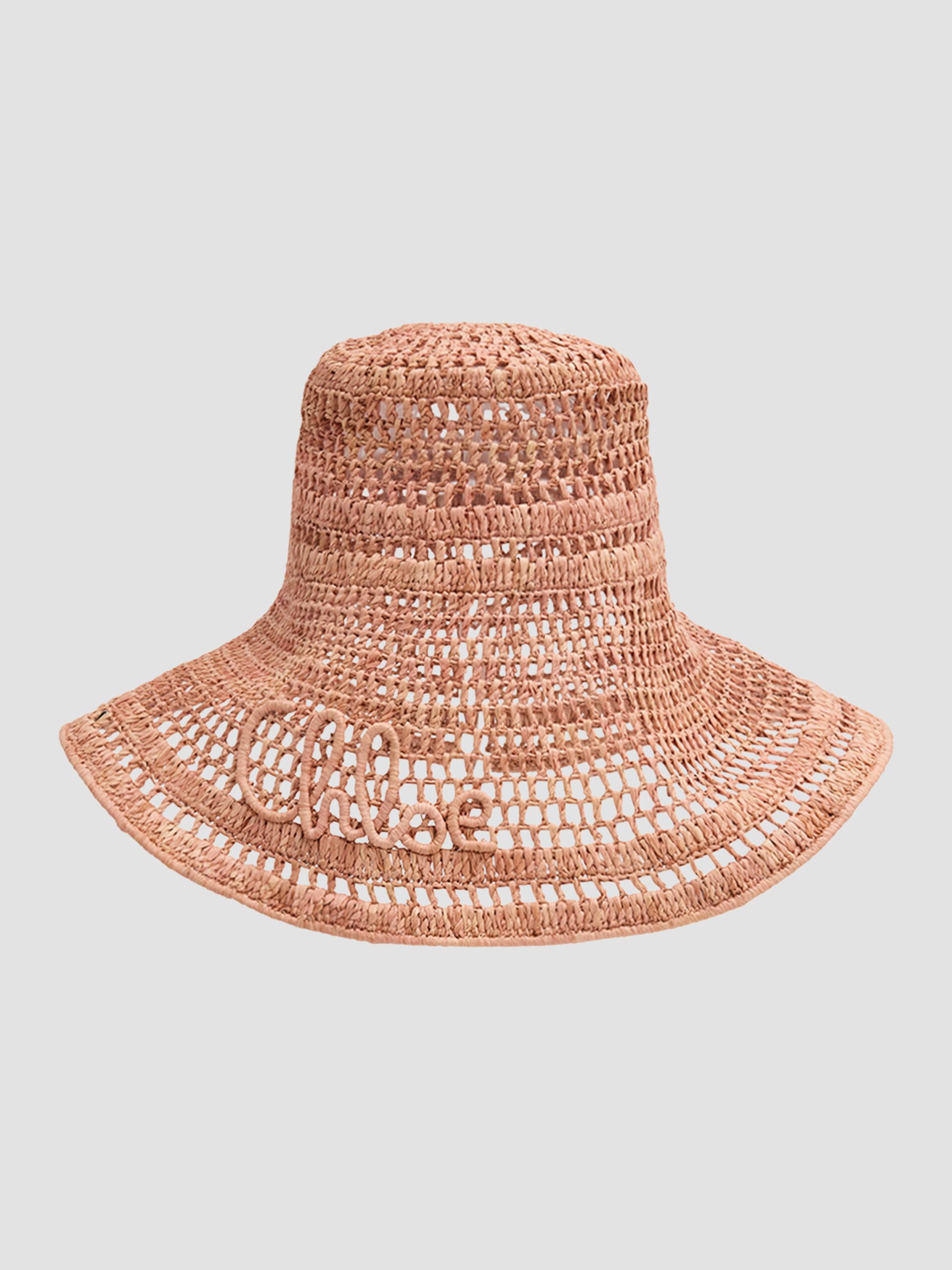 Chloé Women's Raffia Capeline Hat - Summery Beige | Thumbnail 3