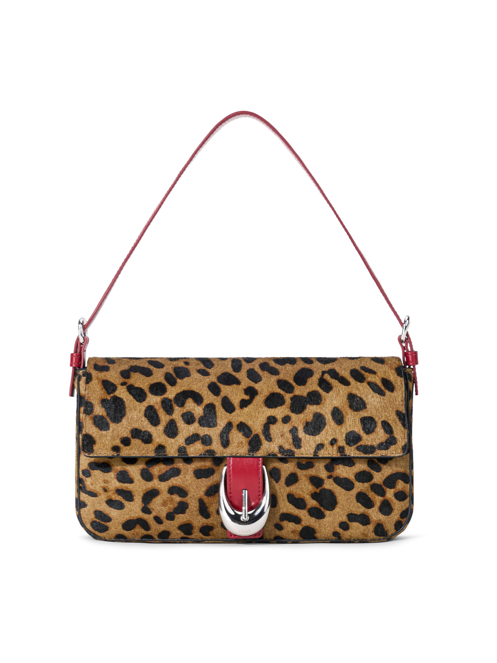 Staud Women's Harlow Cheetah-Print Calf Hair Shoulder Bag - Cheetah