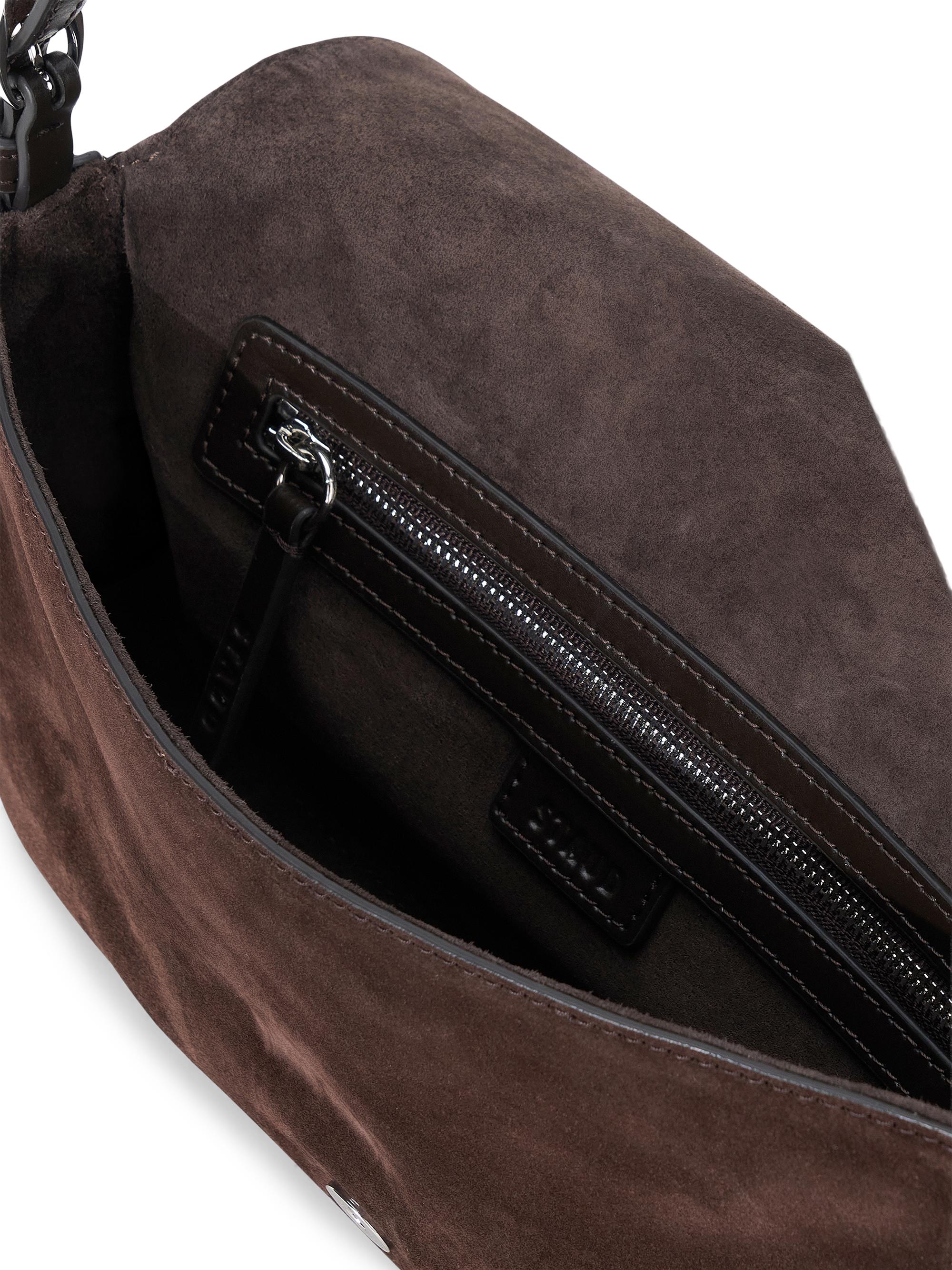 Staud Women's Harlow Suede Shoulder Bag - Espresso | Thumbnail 3