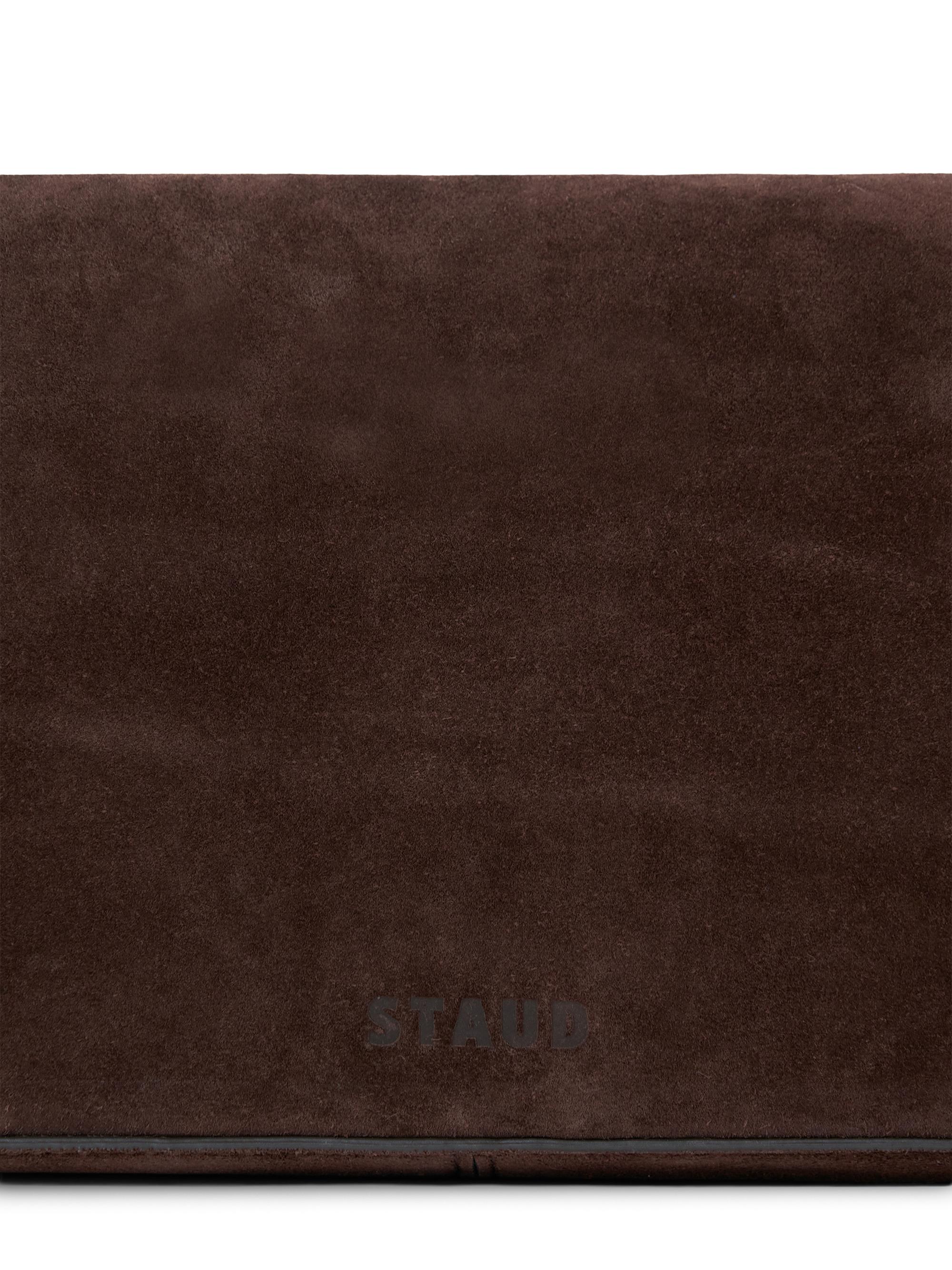 Staud Women's Harlow Suede Shoulder Bag - Espresso | Thumbnail 4