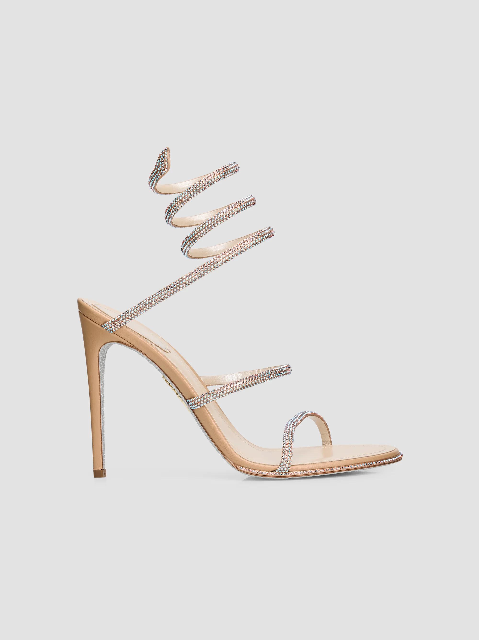 Carla カーラ 撥水Otona mini all in one /White Rene Caovilla ​Cleo 105MM Satin Sandals | Saks Fifth Avenue