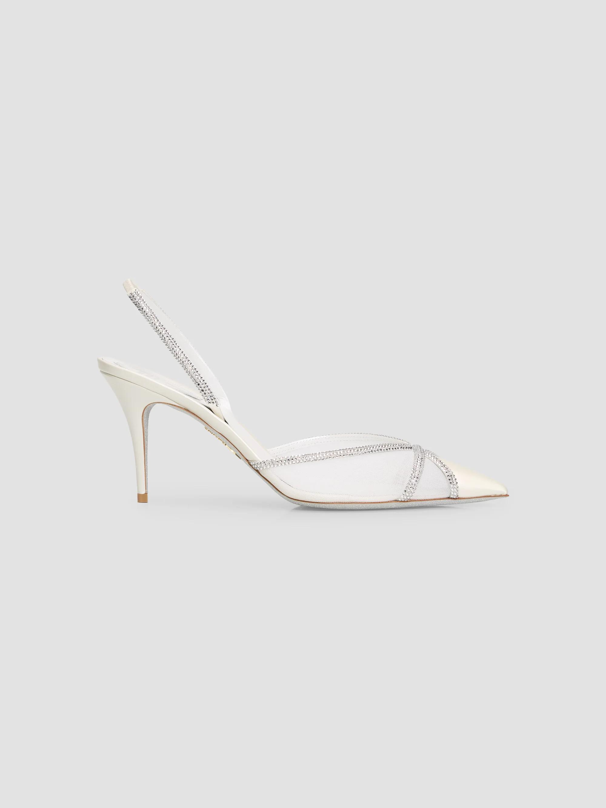 Gianvito Rossi Lyon 85MM Lace Sandals | Saks Fifth Avenue