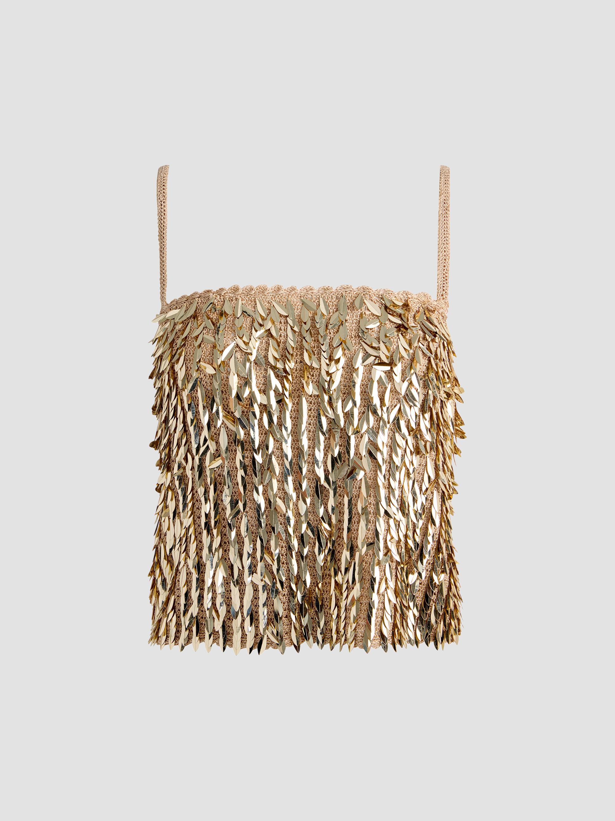 ALICE + OLIVIA Nicolette Allover Sequin Tank | Saks Fifth Avenue