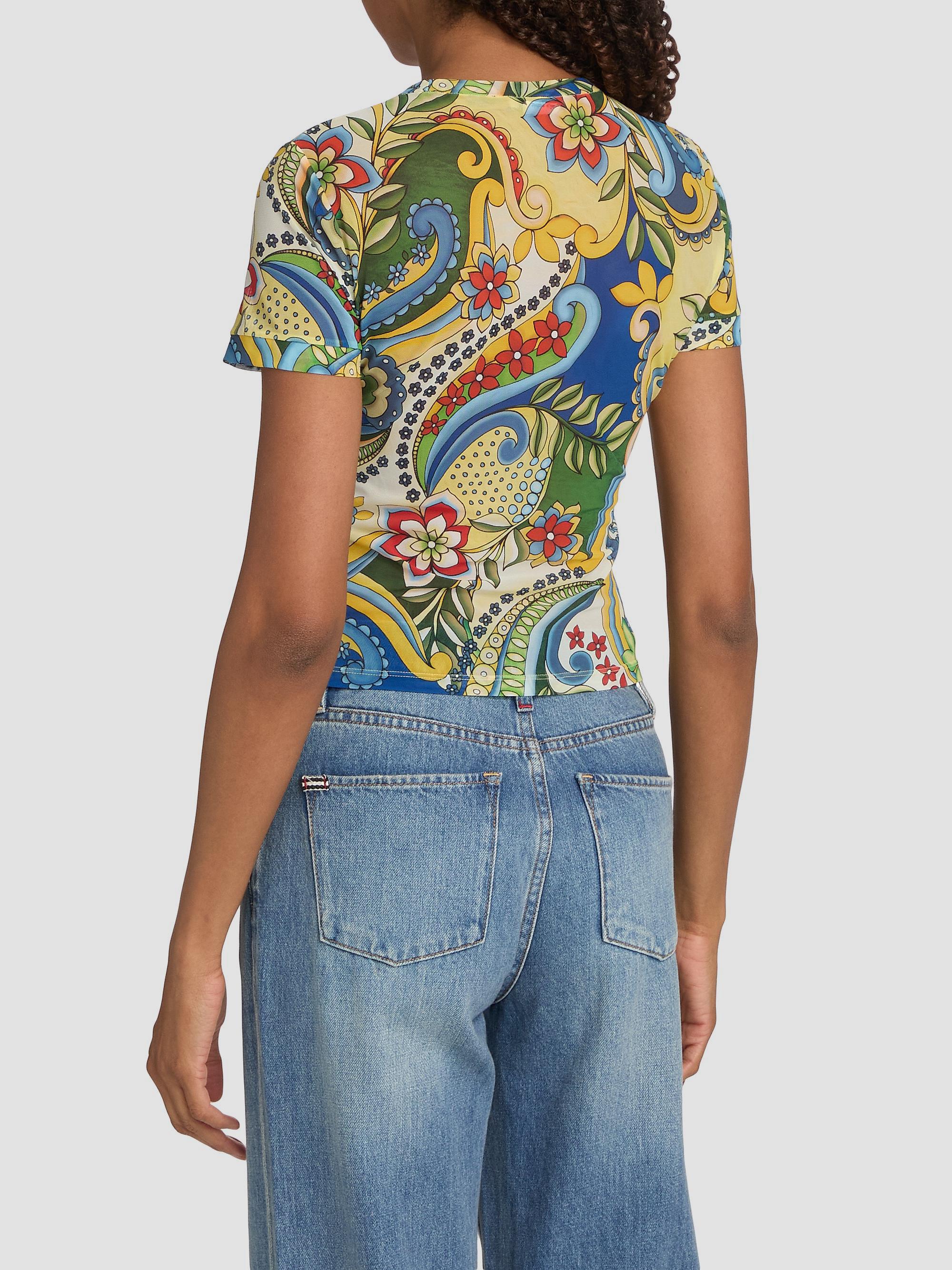 ALICE + OLIVIA Women's Tess Crewneck T-Shirt - Heat Wave | Thumbnail 5