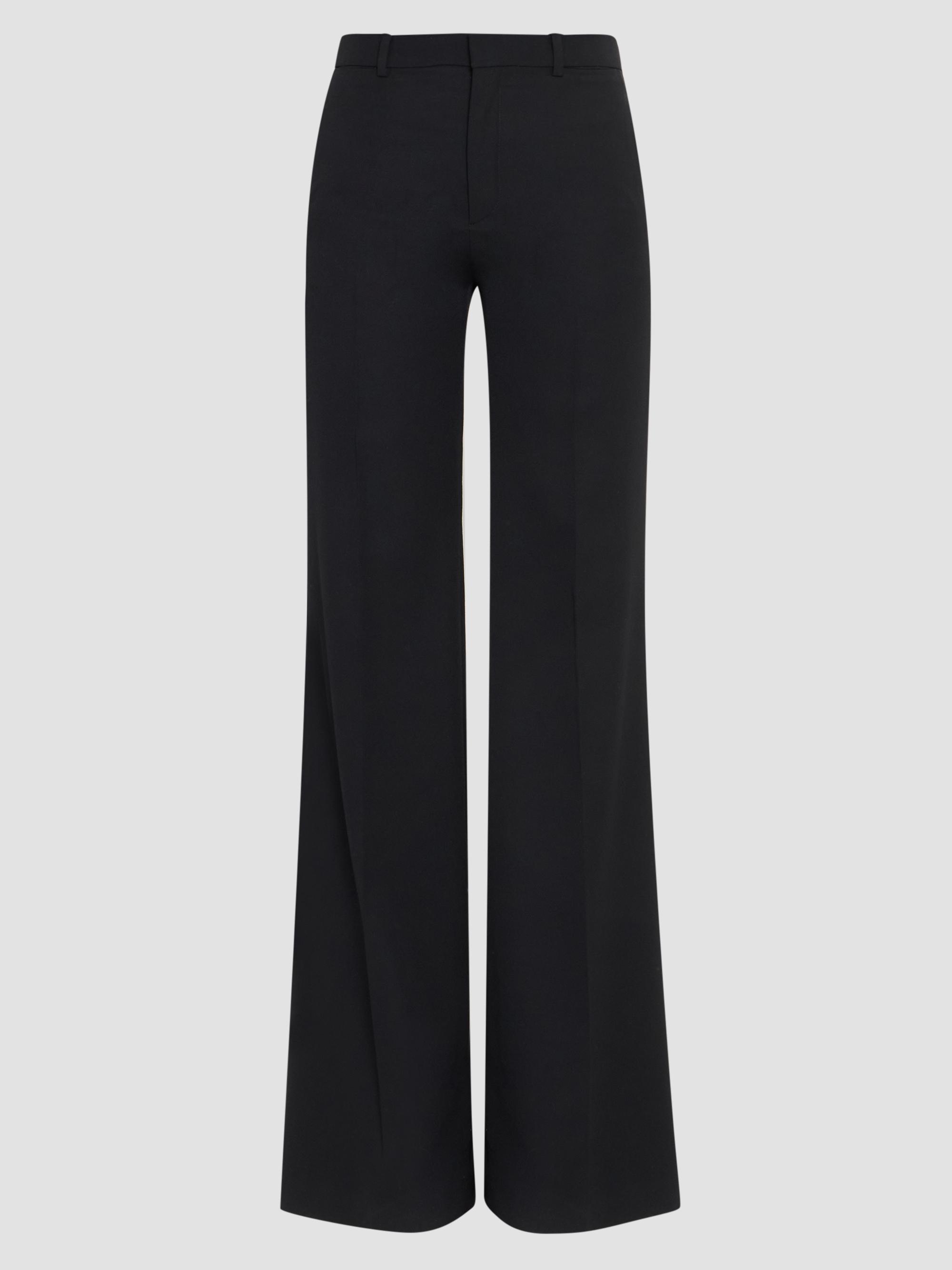 Chloé Women's Wool Flared Trousers - Black | Thumbnail 6