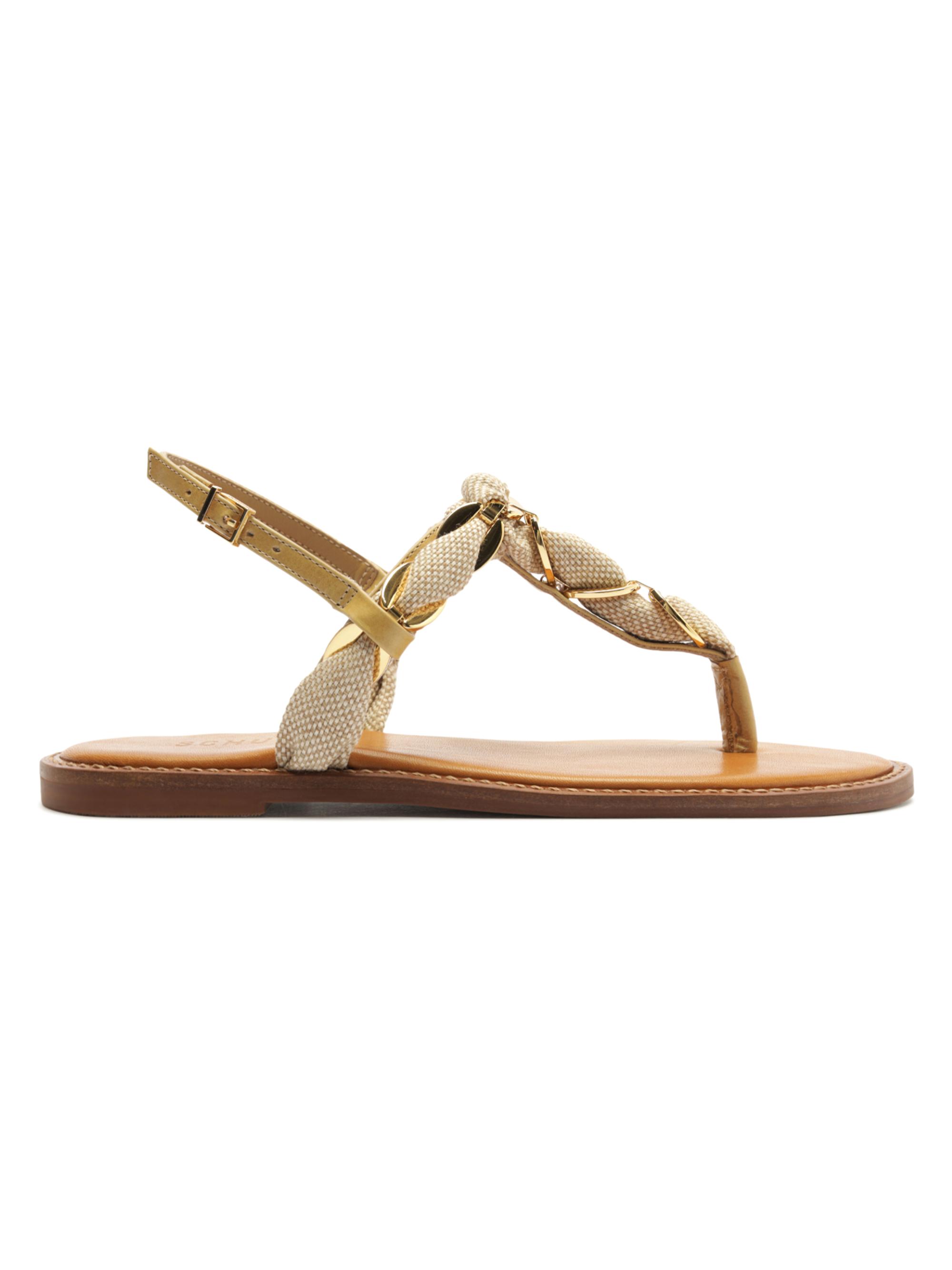 Schutz Women's Camellia Leather Slingback Sandals - Root Brown