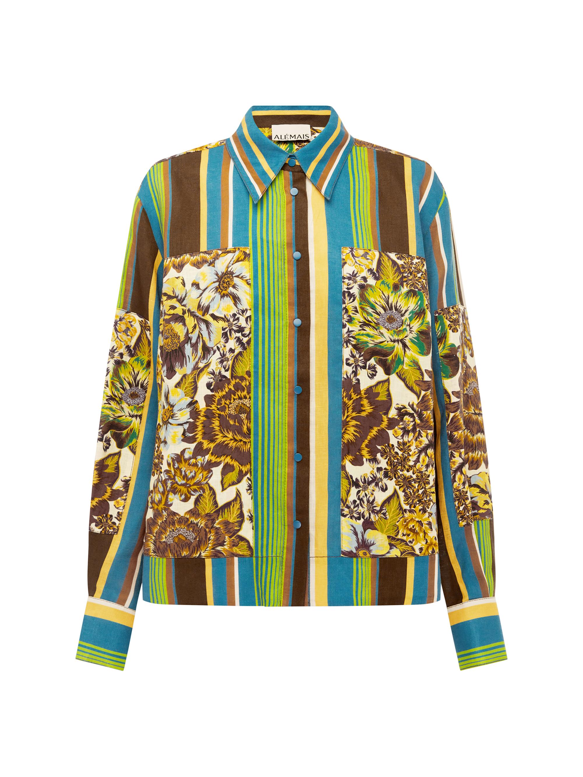 Alémais Women's Charlie Linen Printed Shirt