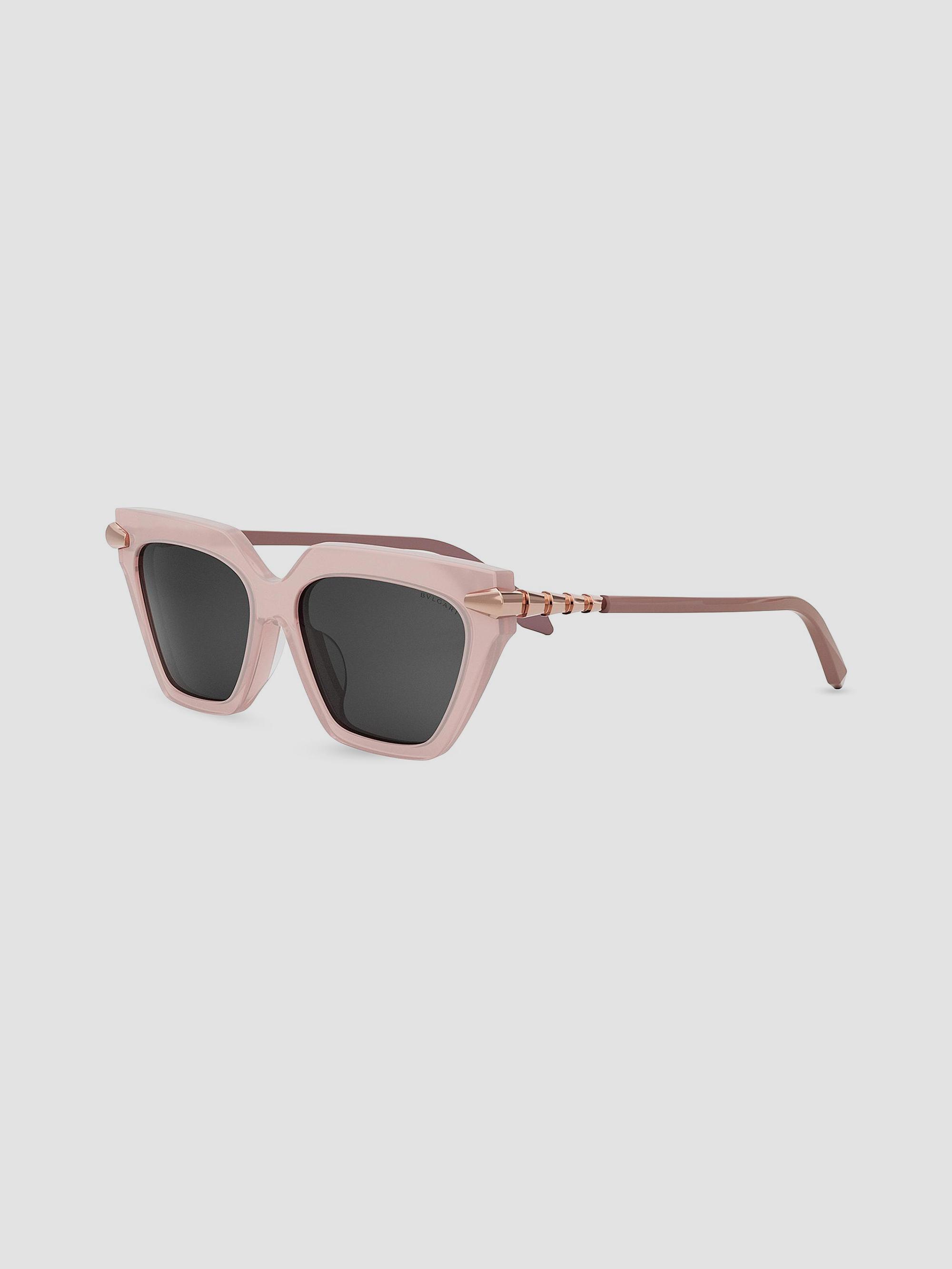 BVLGARI Women's Serpenti Viper 56MM Cat-Eye Sunglasses - Pink Gradient Smoke | Thumbnail 9