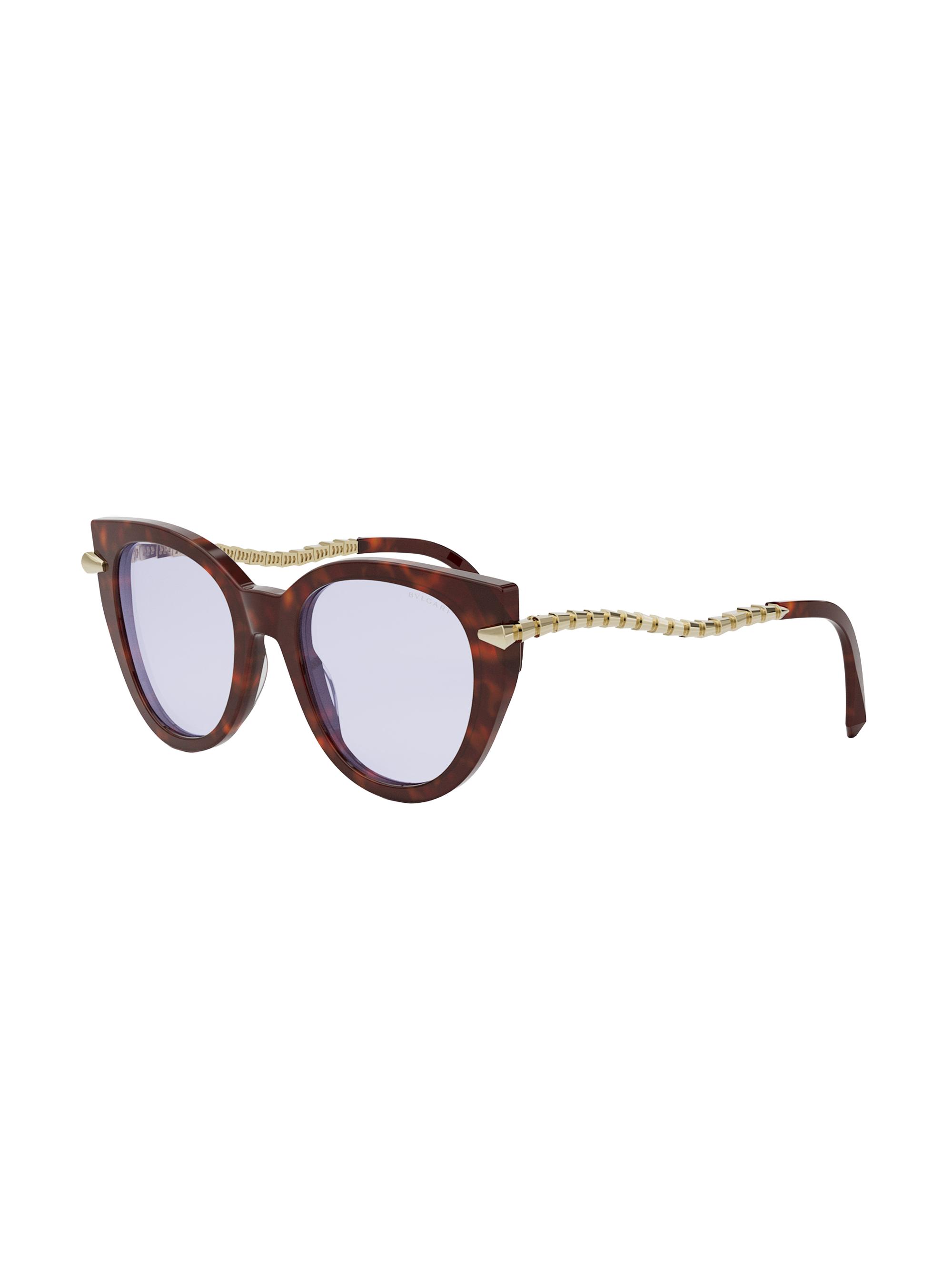 BVLGARI Women's Serpenti Viper 51MM Cat-Eye Eyeglasses - Red Havana