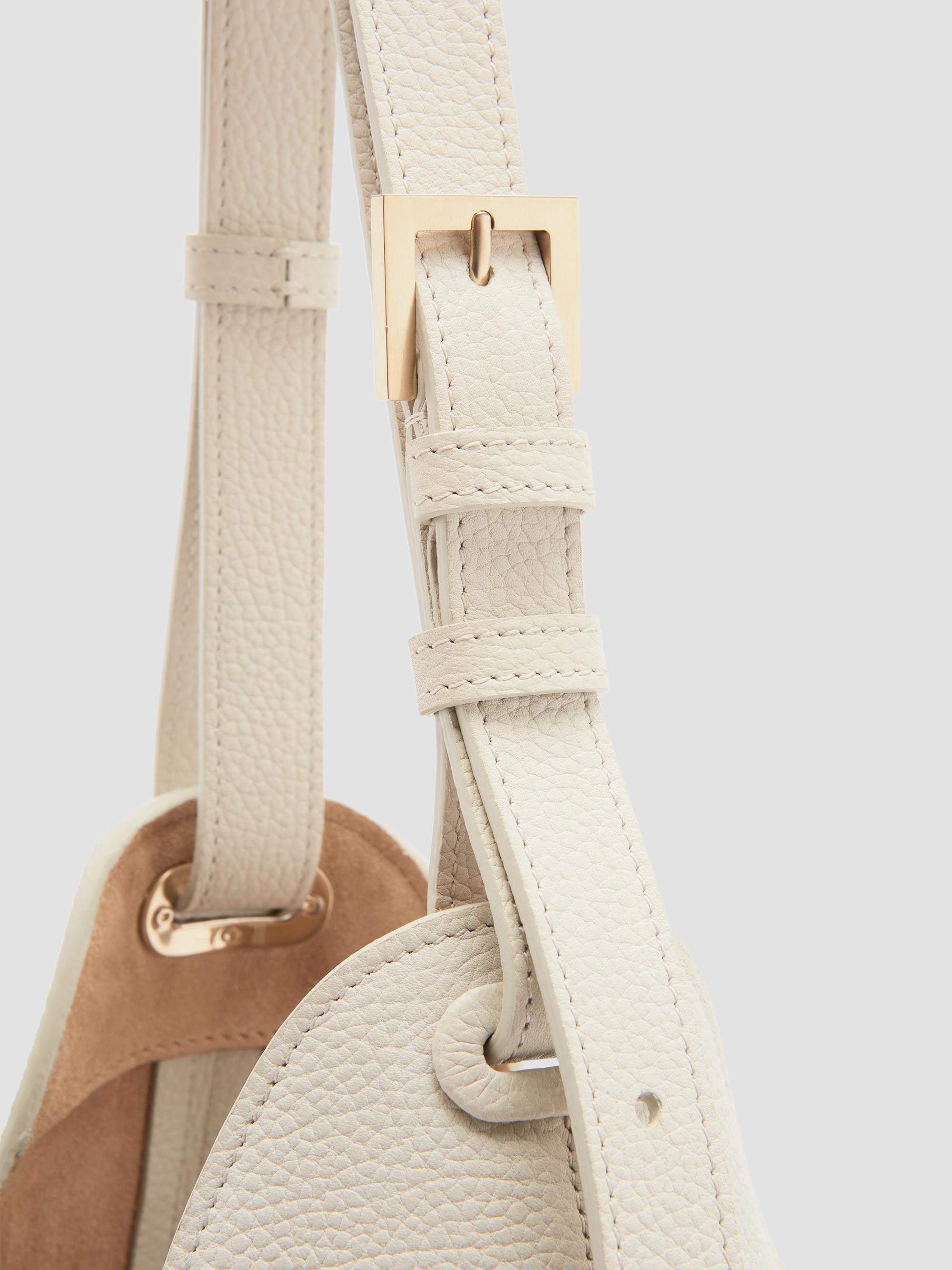 TOM FORD Women's Kara  Leather Hobo Bag - Dove Grey | Thumbnail 7