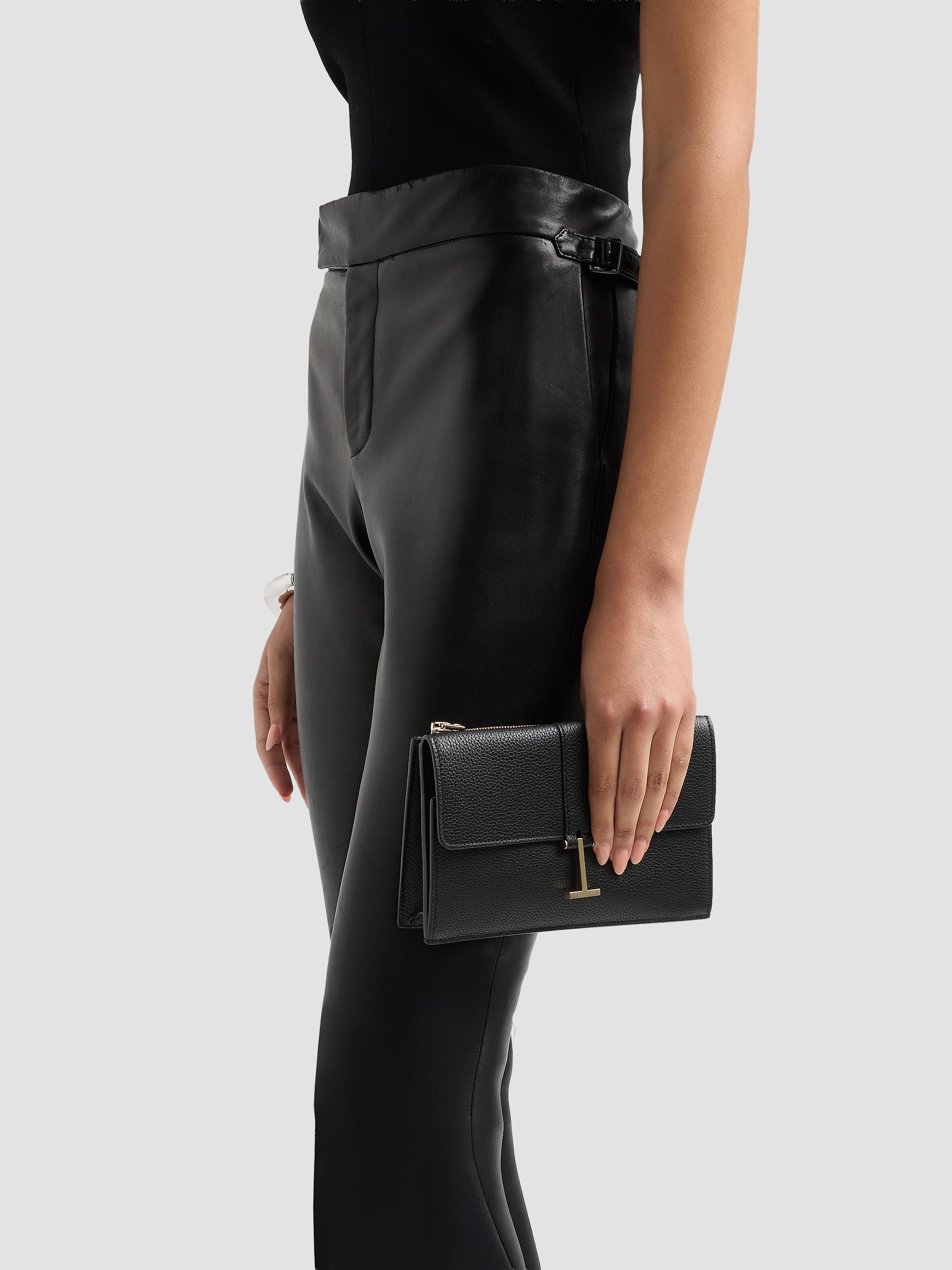 TOM FORD Women's Kara Mini Leather Wallet-On-Chain Bag - Black | Thumbnail 4