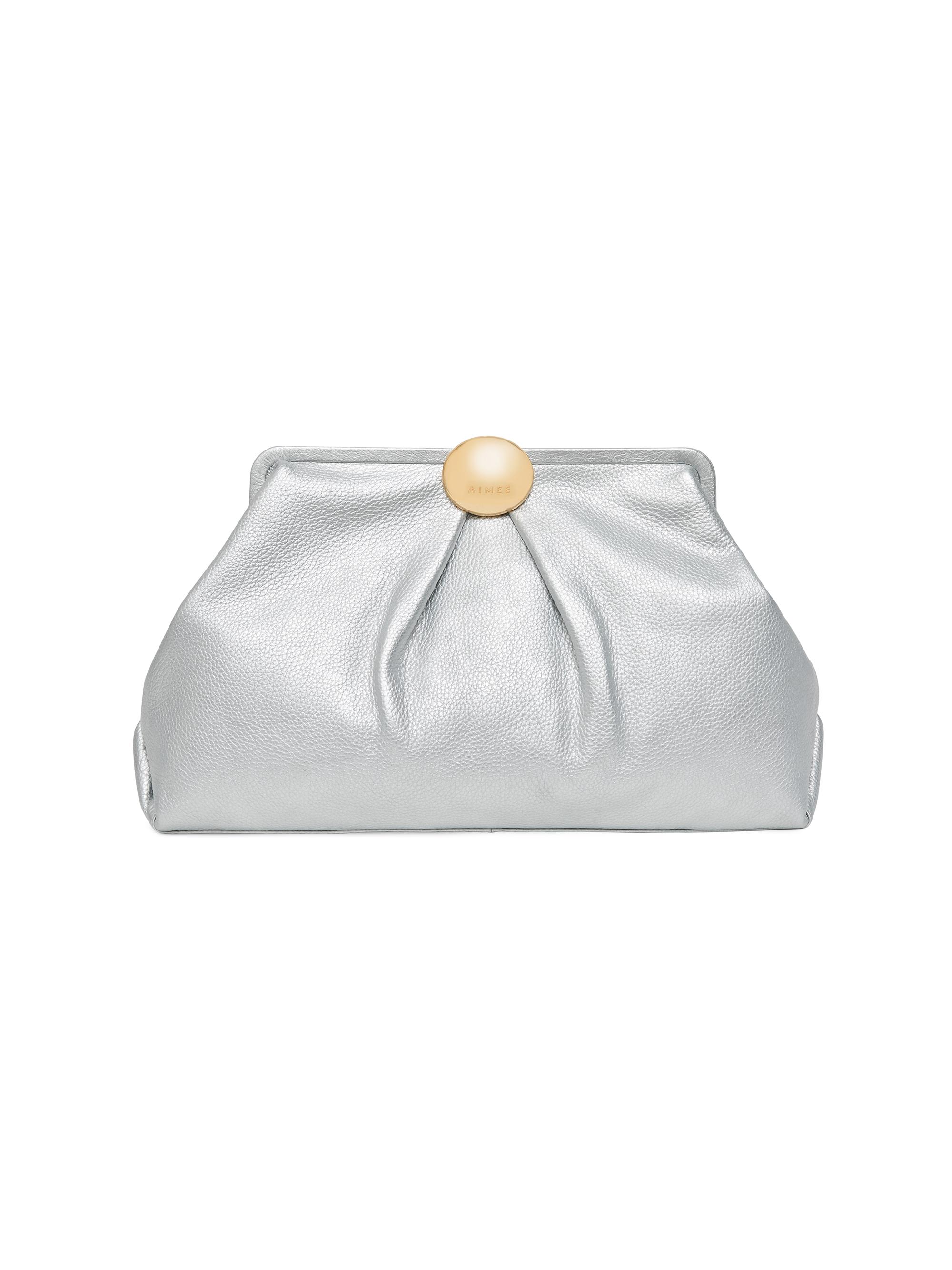 Aimee Kestenberg Women's Full Circle XL Clutch - Pearlized Silver