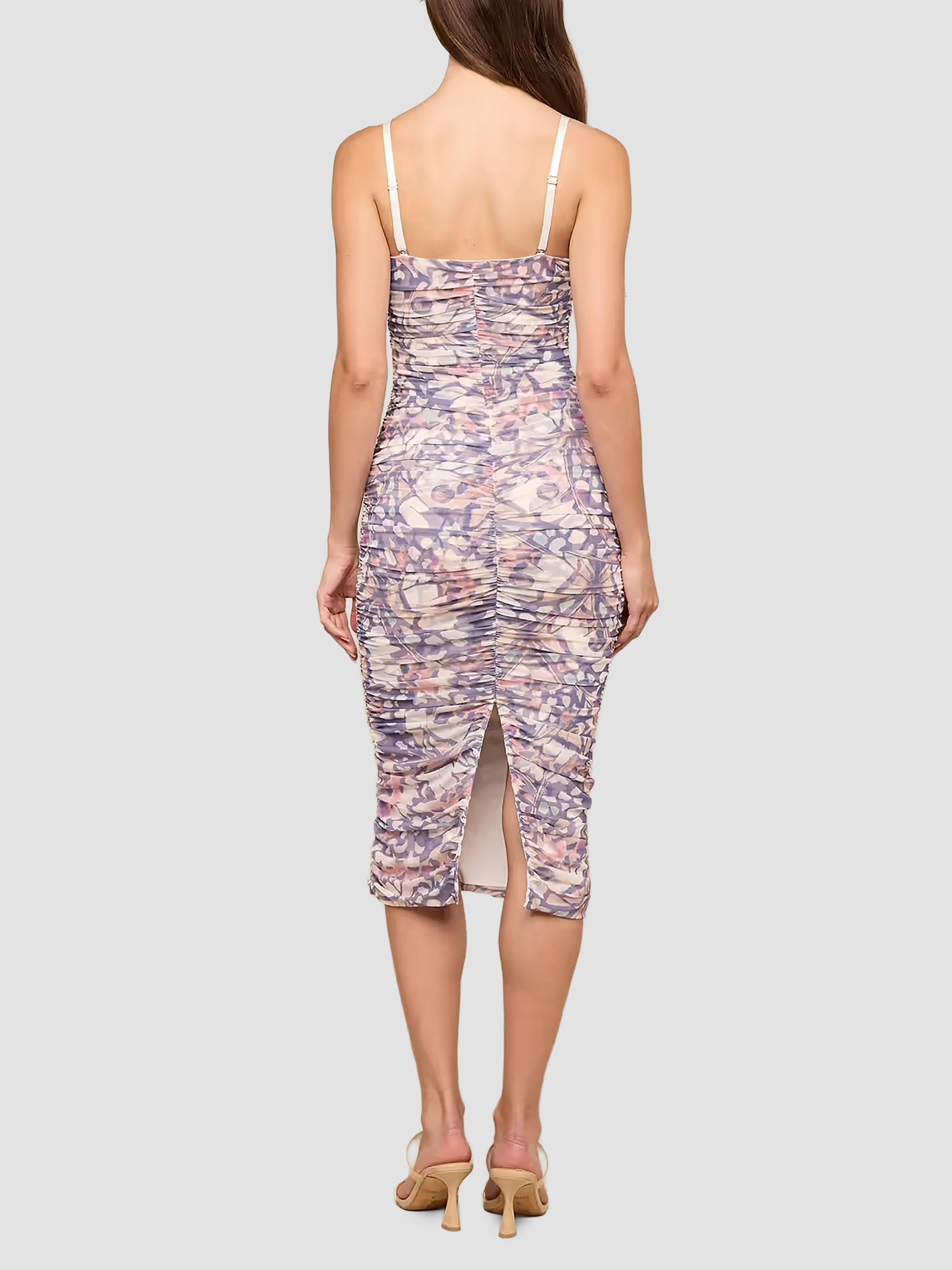 caprice midi dress Wool-Blend Hybrid Knitted Midi Dress in Ivory