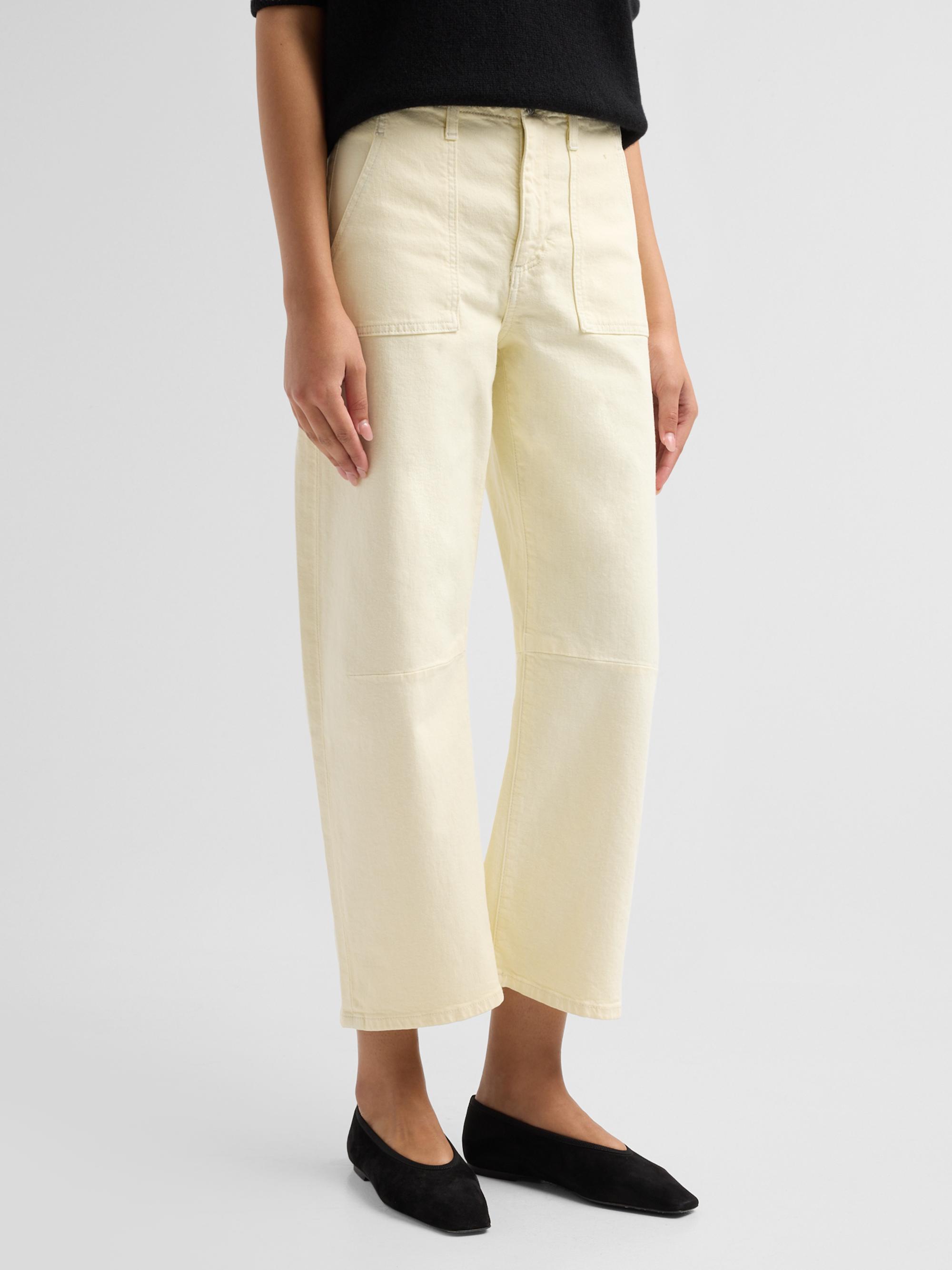 Co Women's Utility Twill Mid-Rise Pants - Camel | Thumbnail 4
