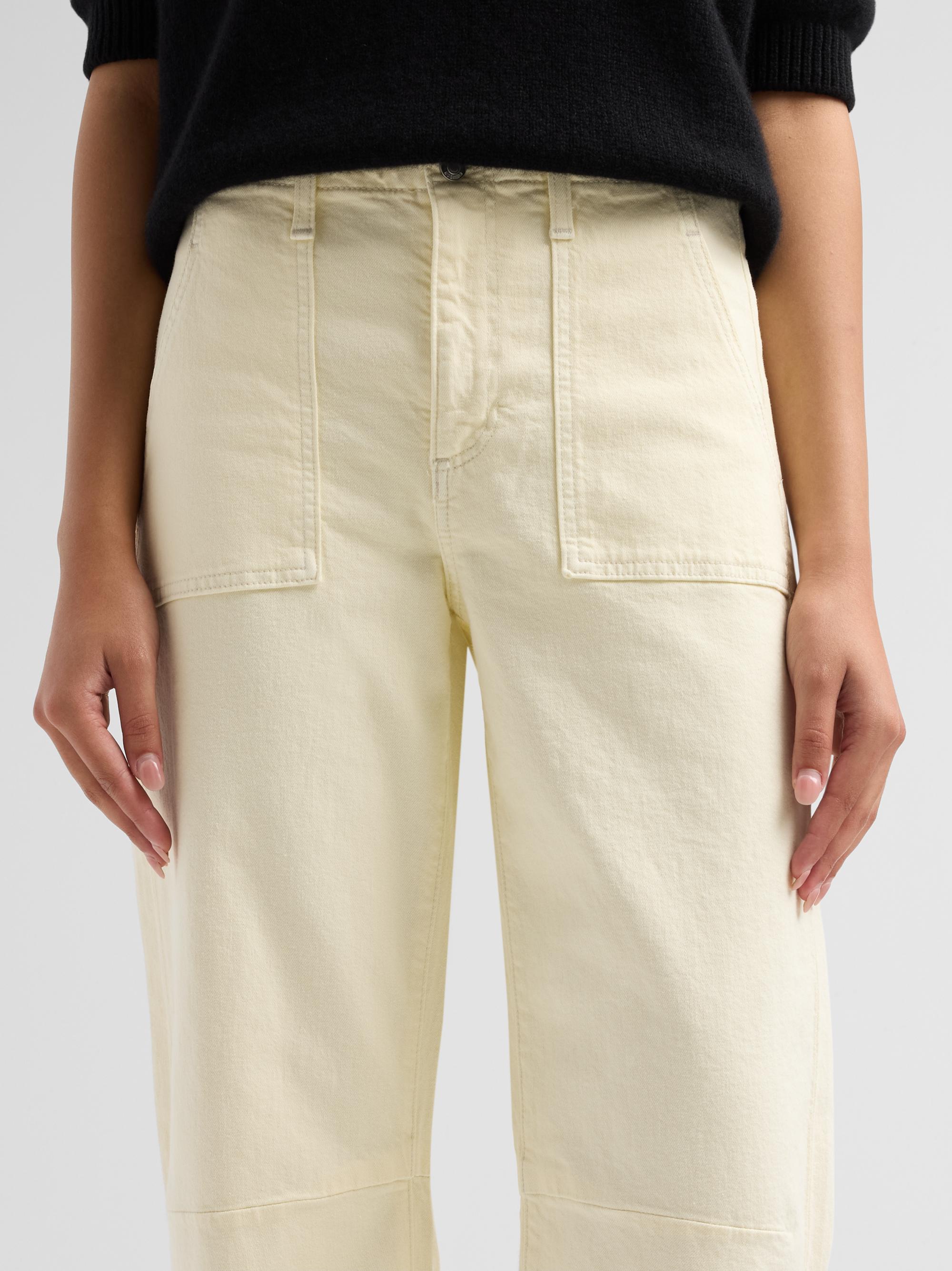 Co Women's Utility Twill Mid-Rise Pants - Camel | Thumbnail 5