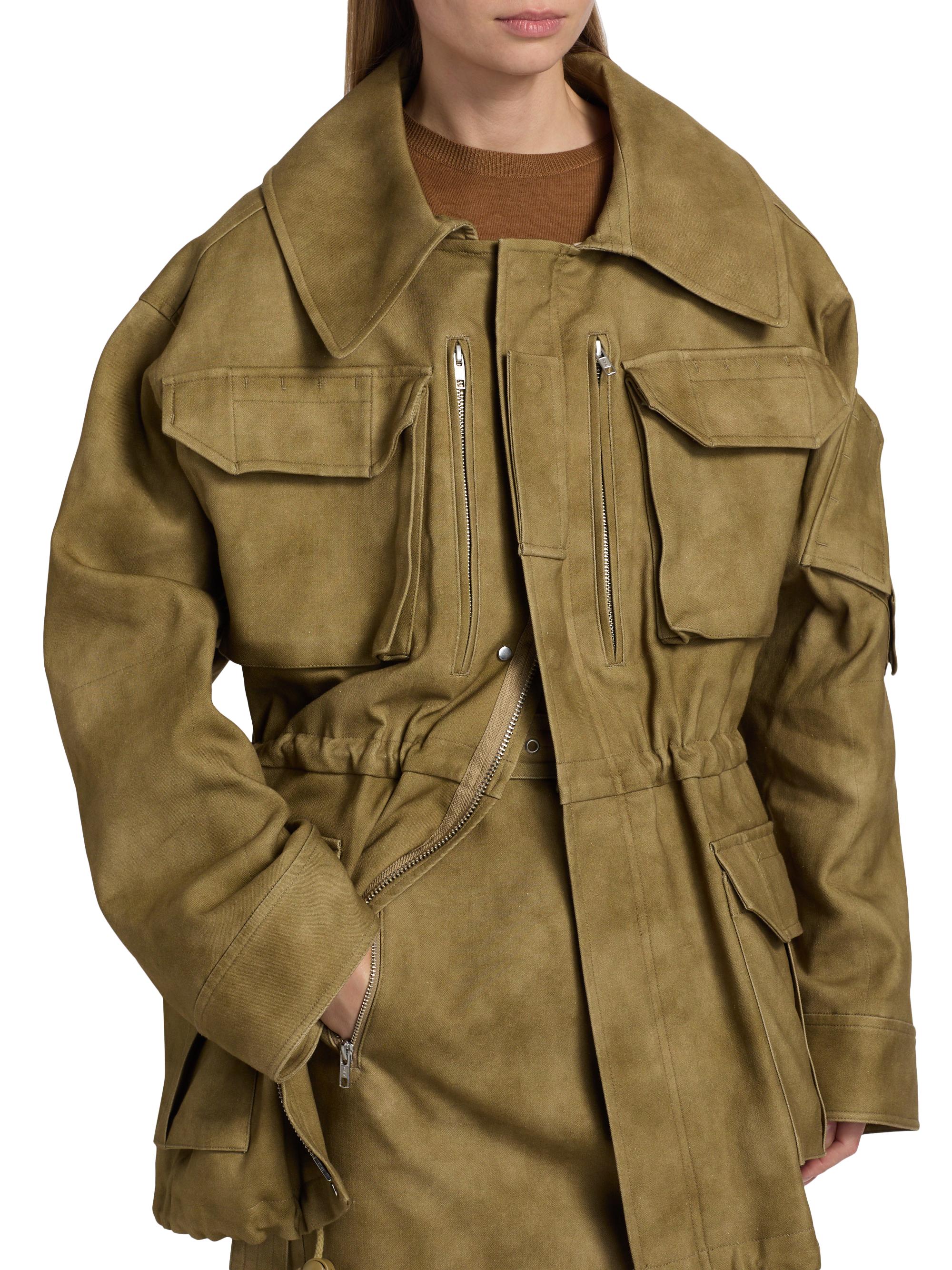 Co Women's Camo tton-Blend Military Jacket - Khaki | Thumbnail 6