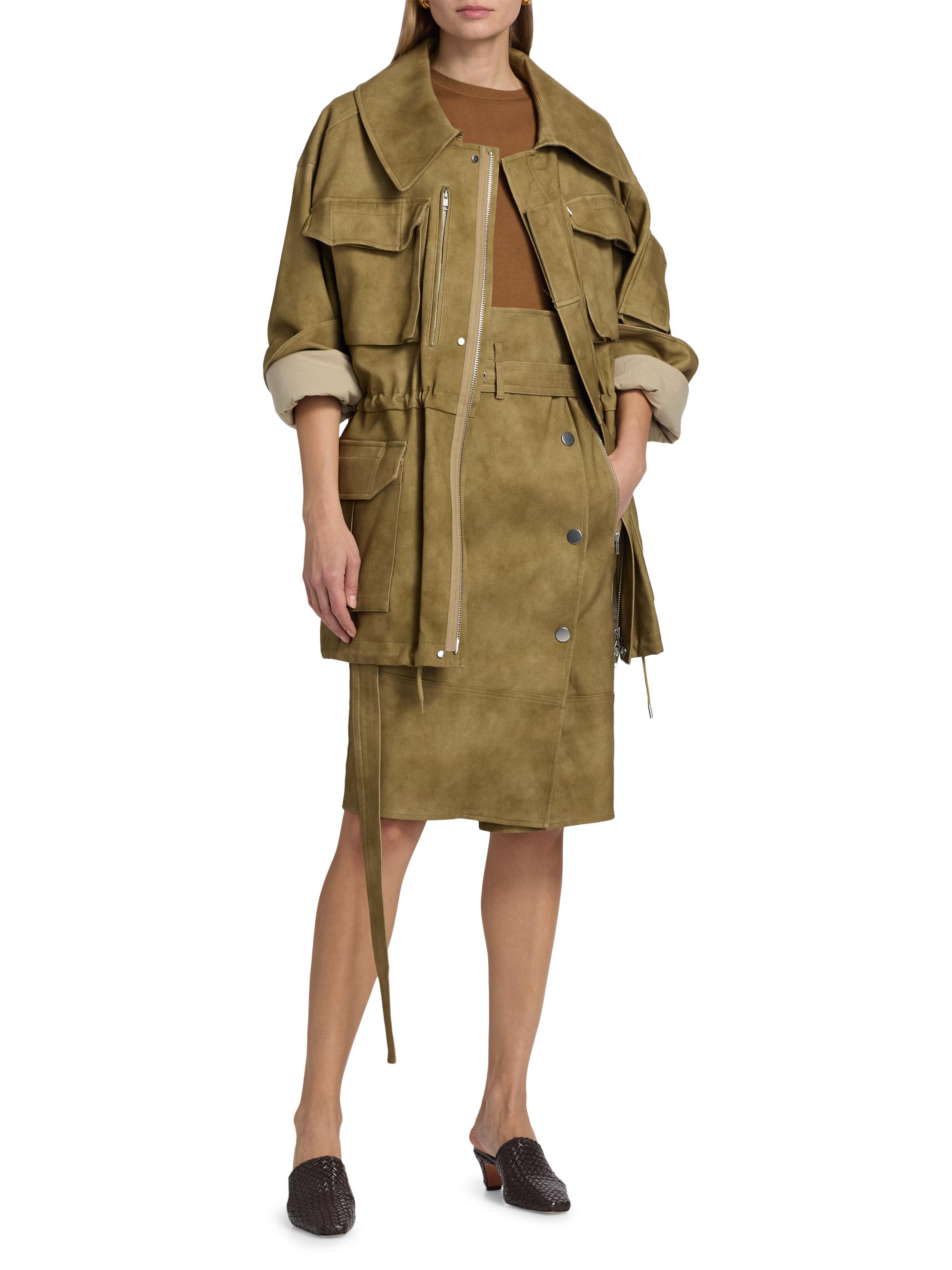 Co Women's Camo tton-Blend Military Jacket - Khaki | Thumbnail 2