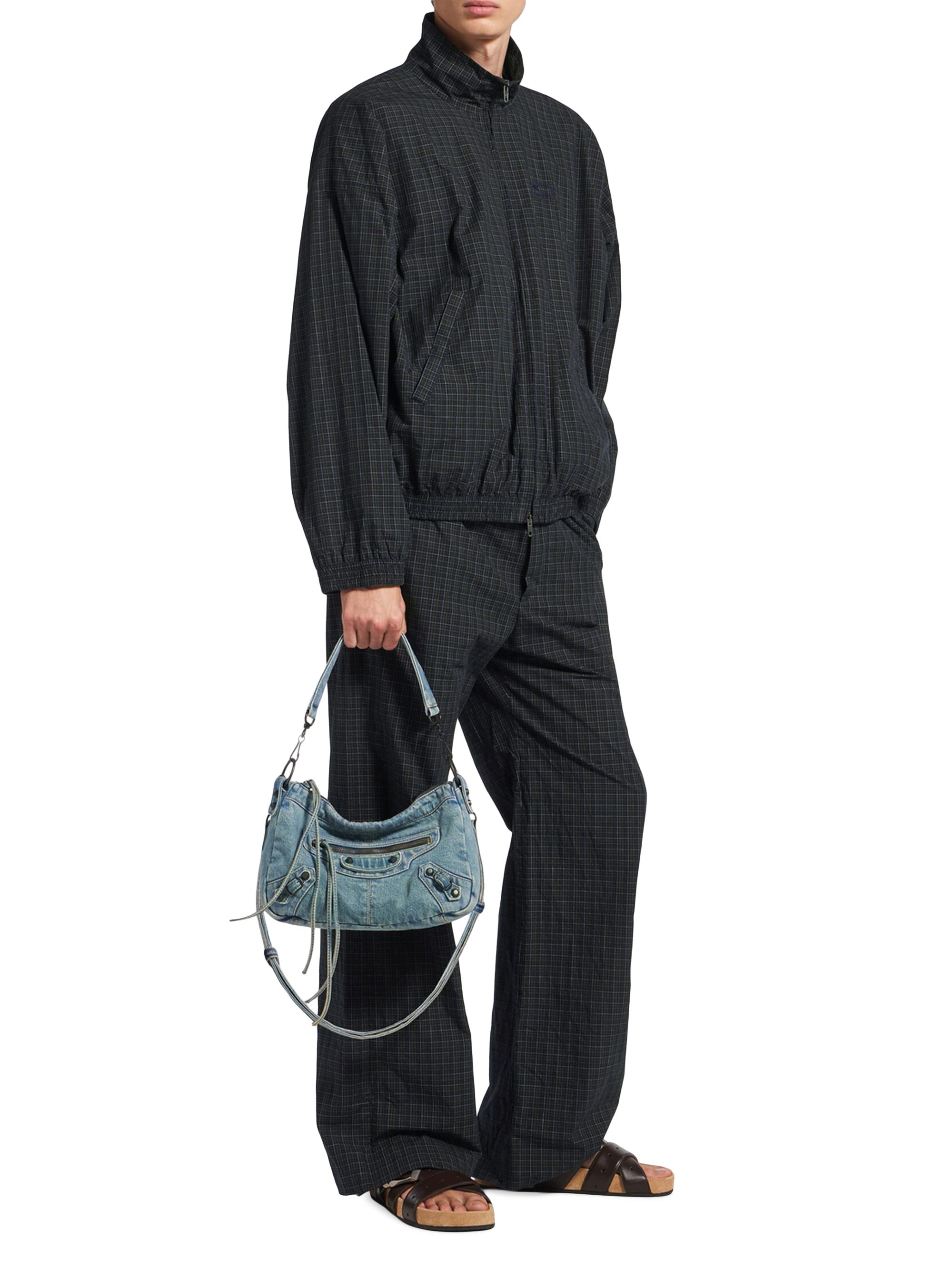 Balenciaga Men's Le City Moto Bag - Blue