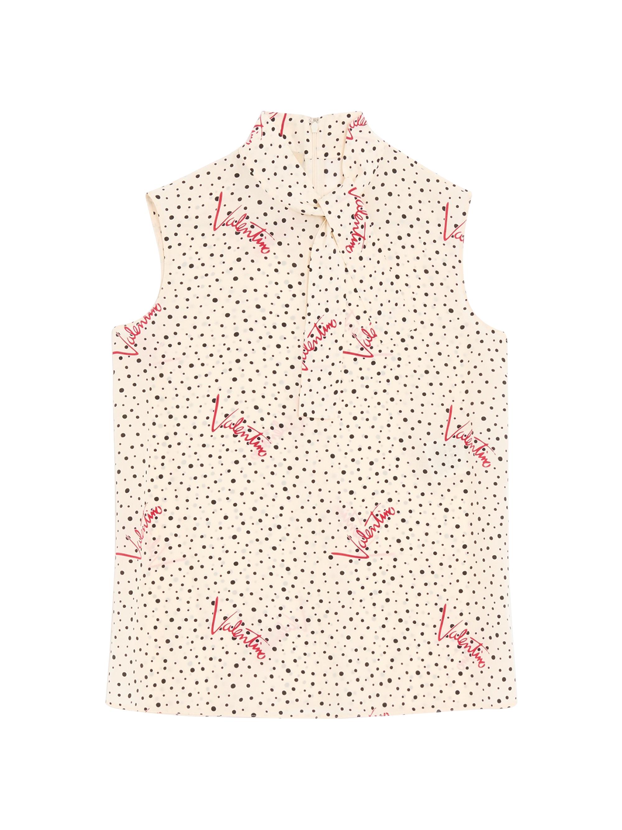 Valentino Garavani Women's Plus Bubble Top - Vanilla Multicolor