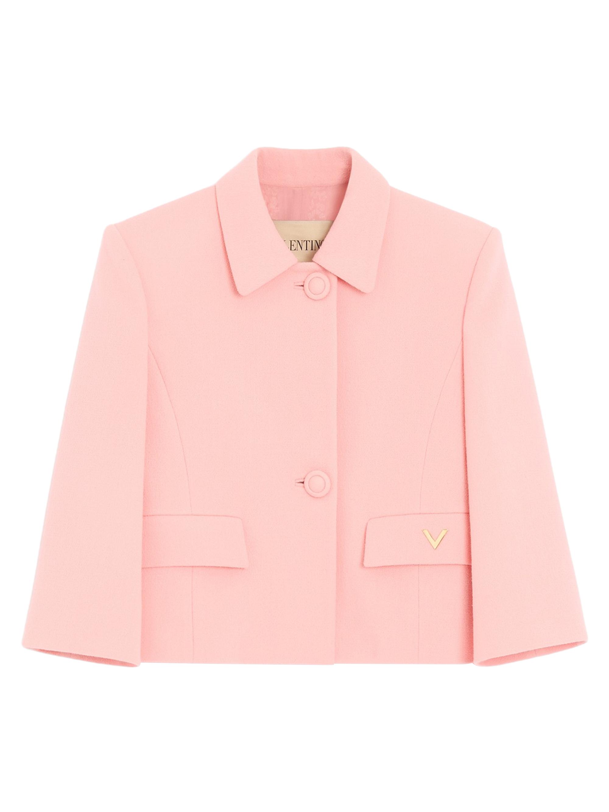 Valentino Garavani Women's Wool Crepe Jacket - Pink