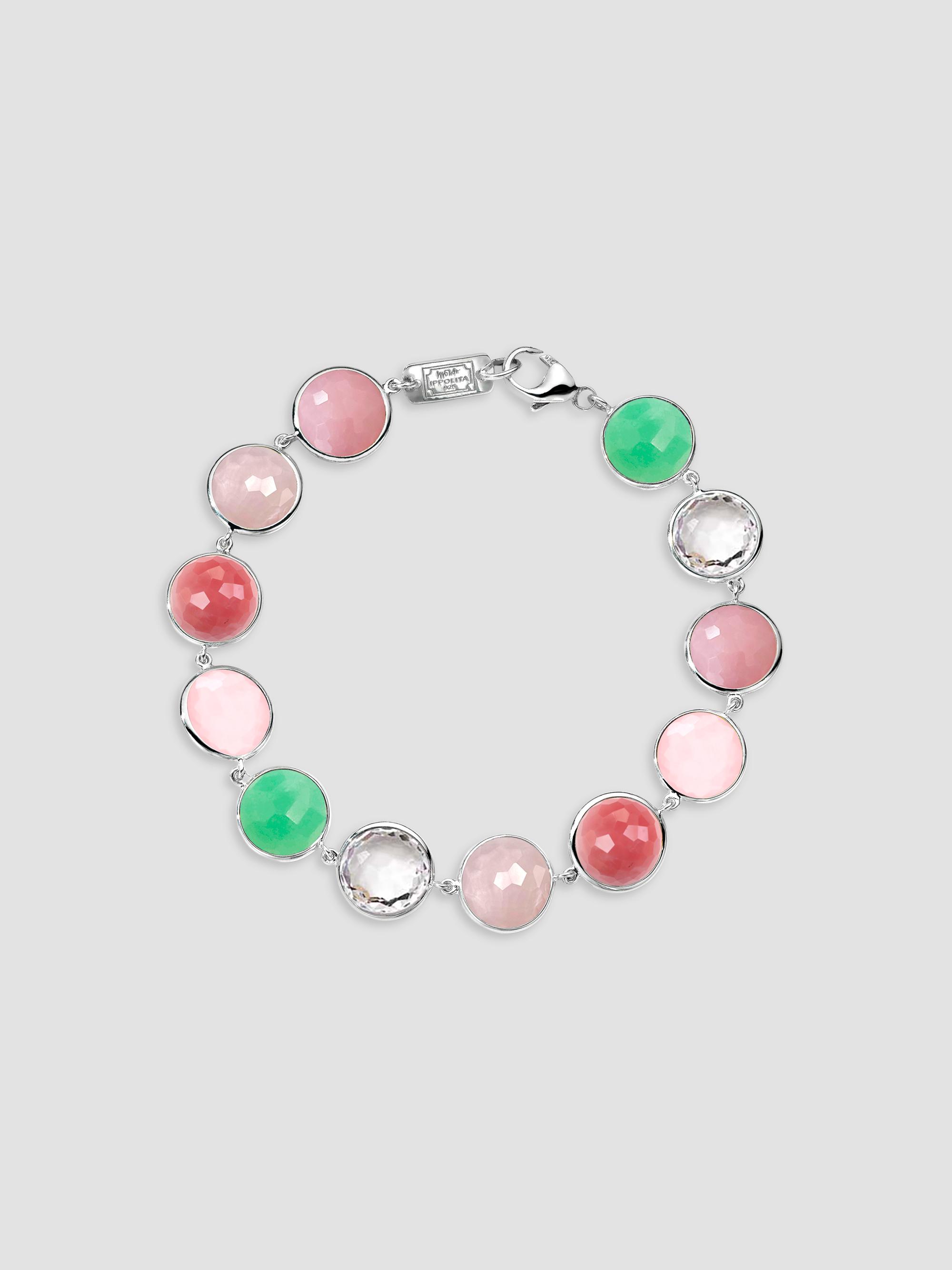 Ippolita Women's Lollipop Bambina All-Stone Sterling Silver & Multi-Stone Flexible Bracelet - Silver