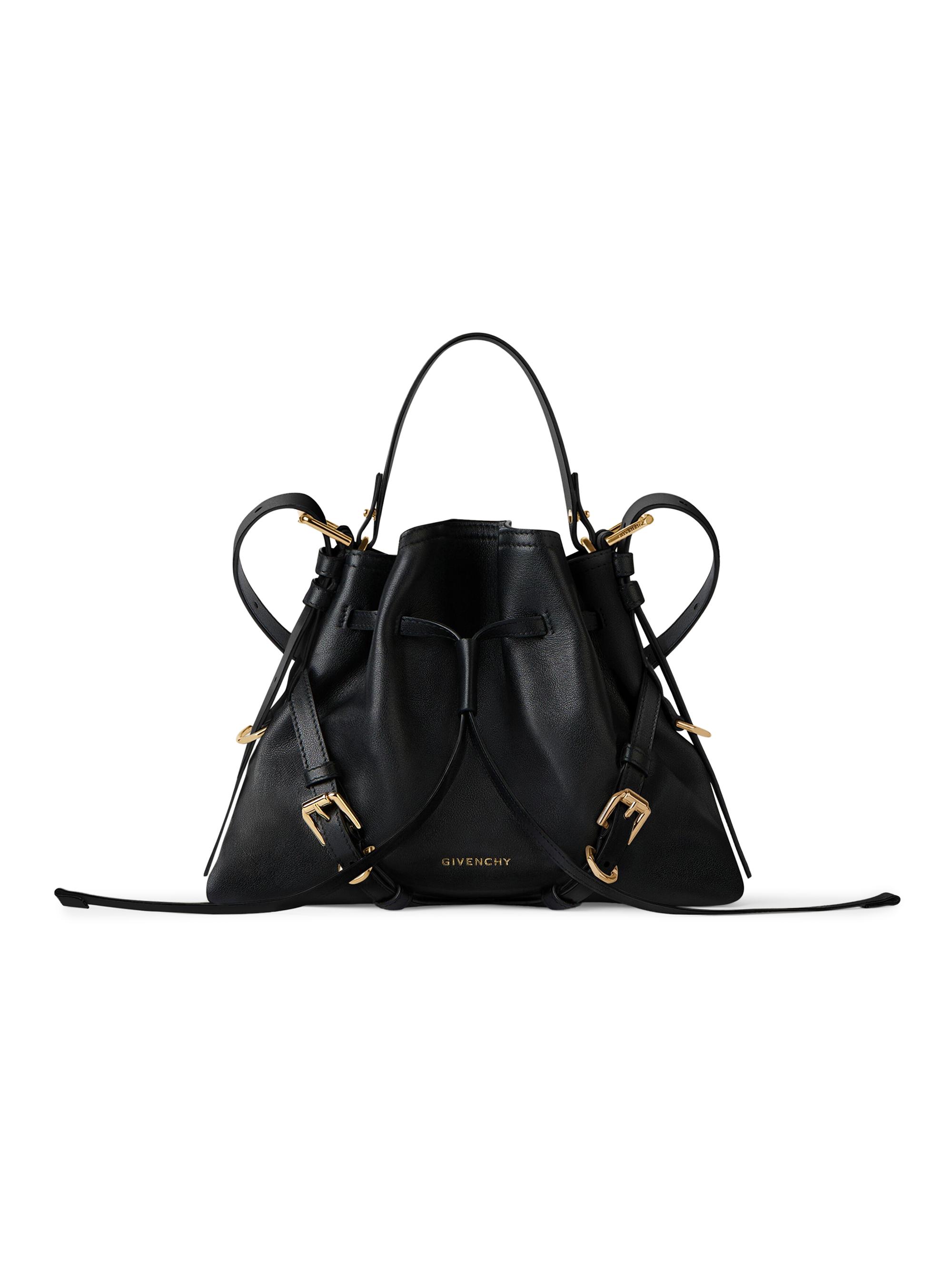 Givenchy Women's  Voyou Bucket Bag in Shiny Leather - Black