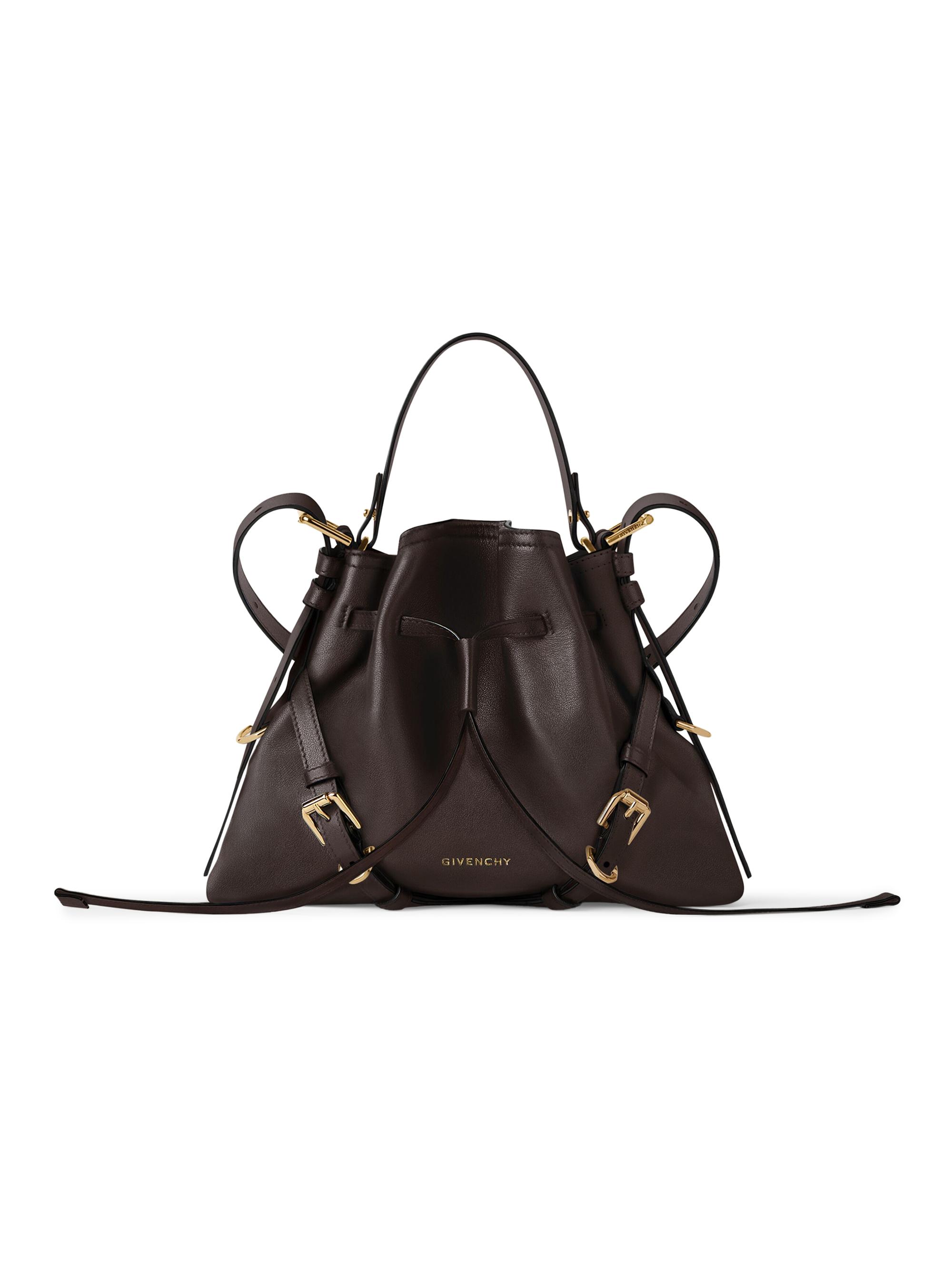 Givenchy Women's  Voyou Bucket Bag in Shiny Leather - Chocolate | Thumbnail 6