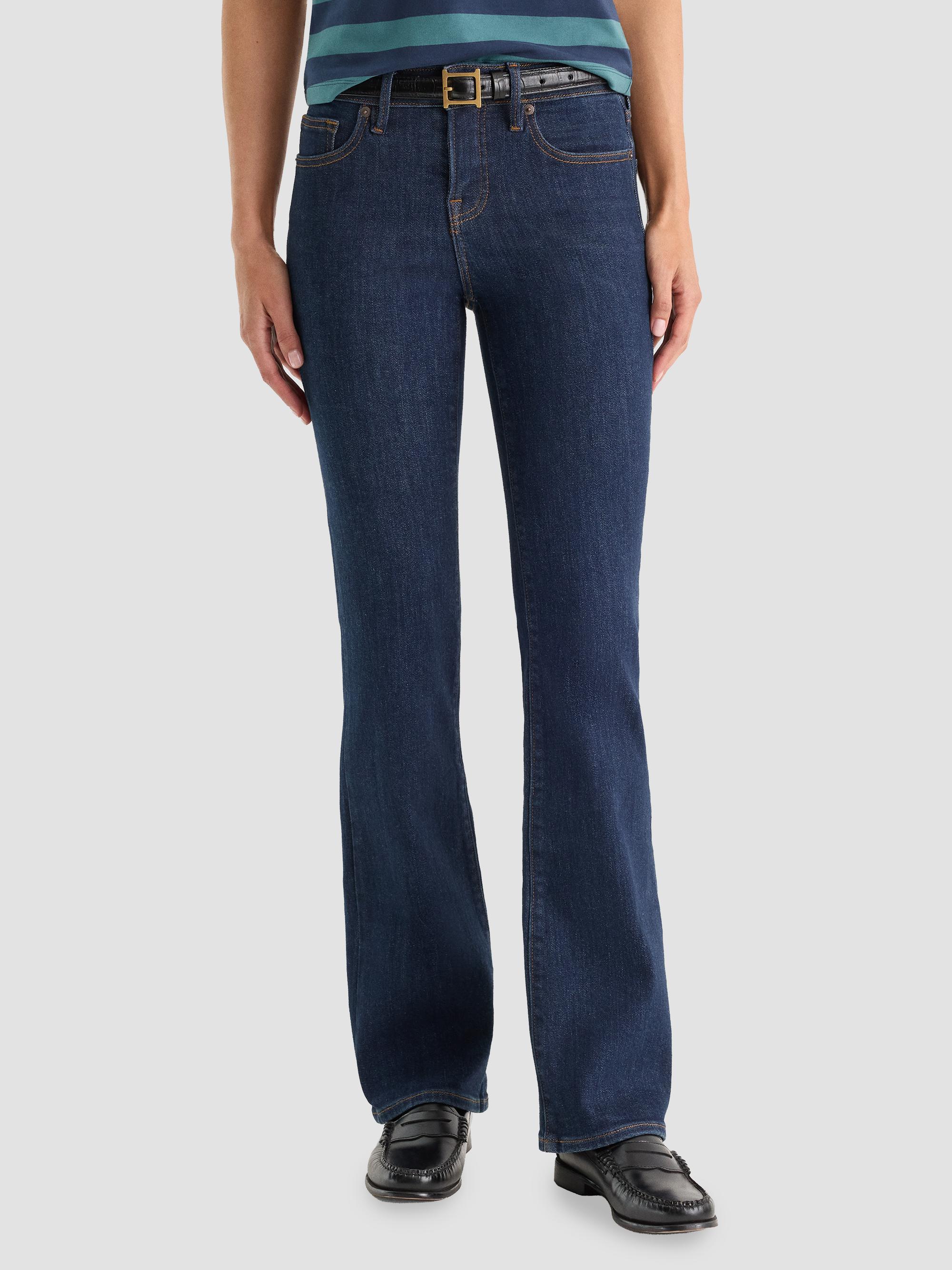 Good American Women's Good Low Rise Boot-Cut Jeans - Indigo