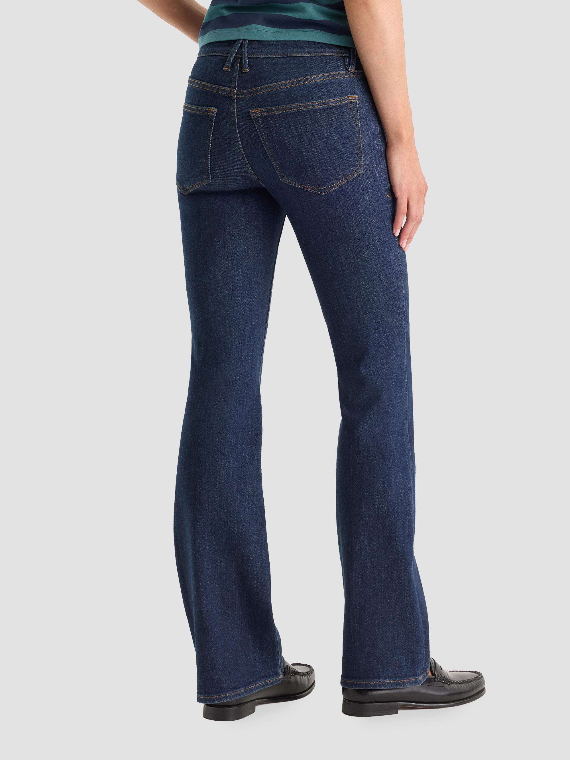 Good American Women's Good Low Rise Boot-Cut Jeans - Indigo | Thumbnail 3