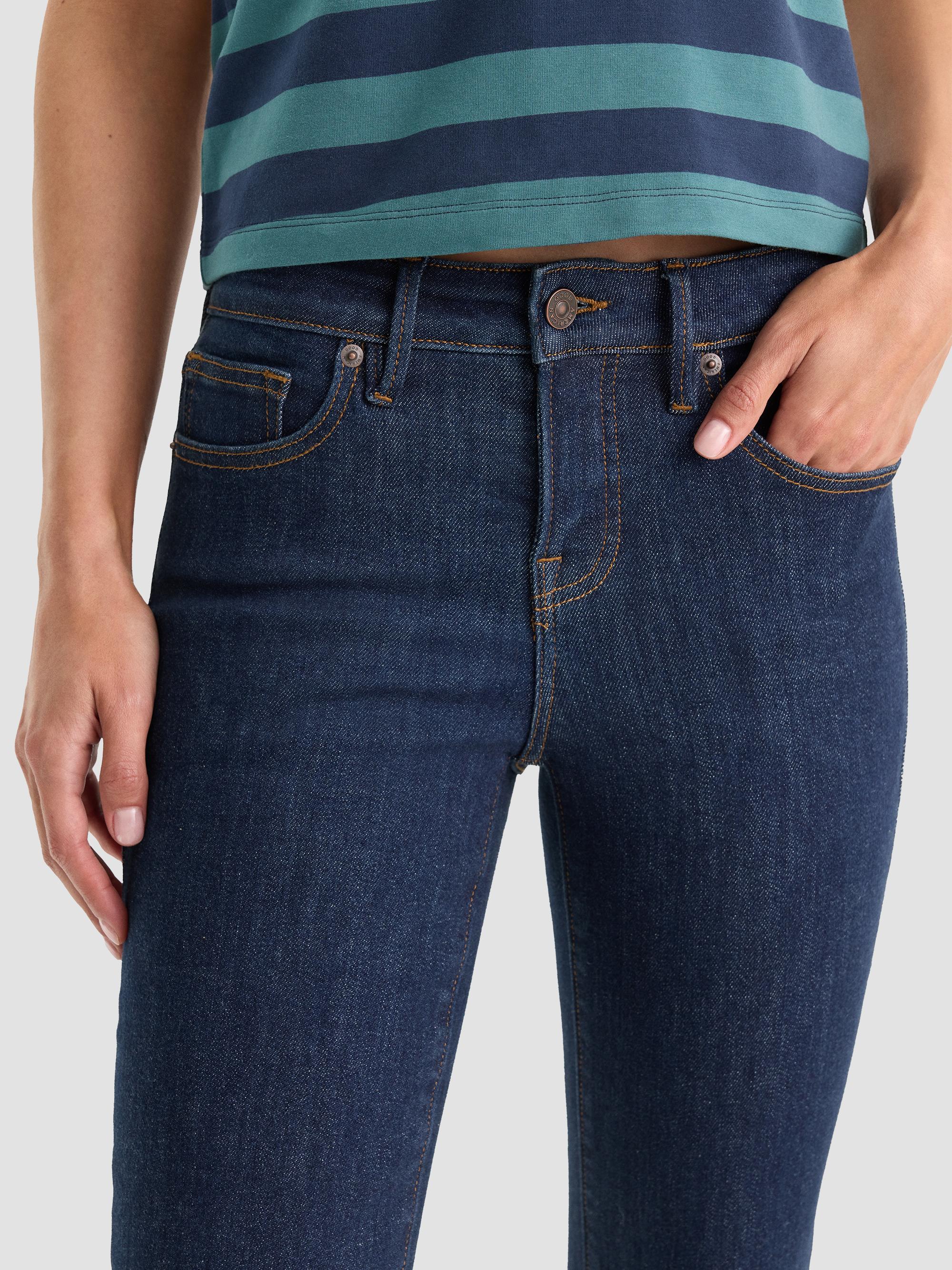 Good American Women's Good Low Rise Boot-Cut Jeans - Indigo | Thumbnail 4