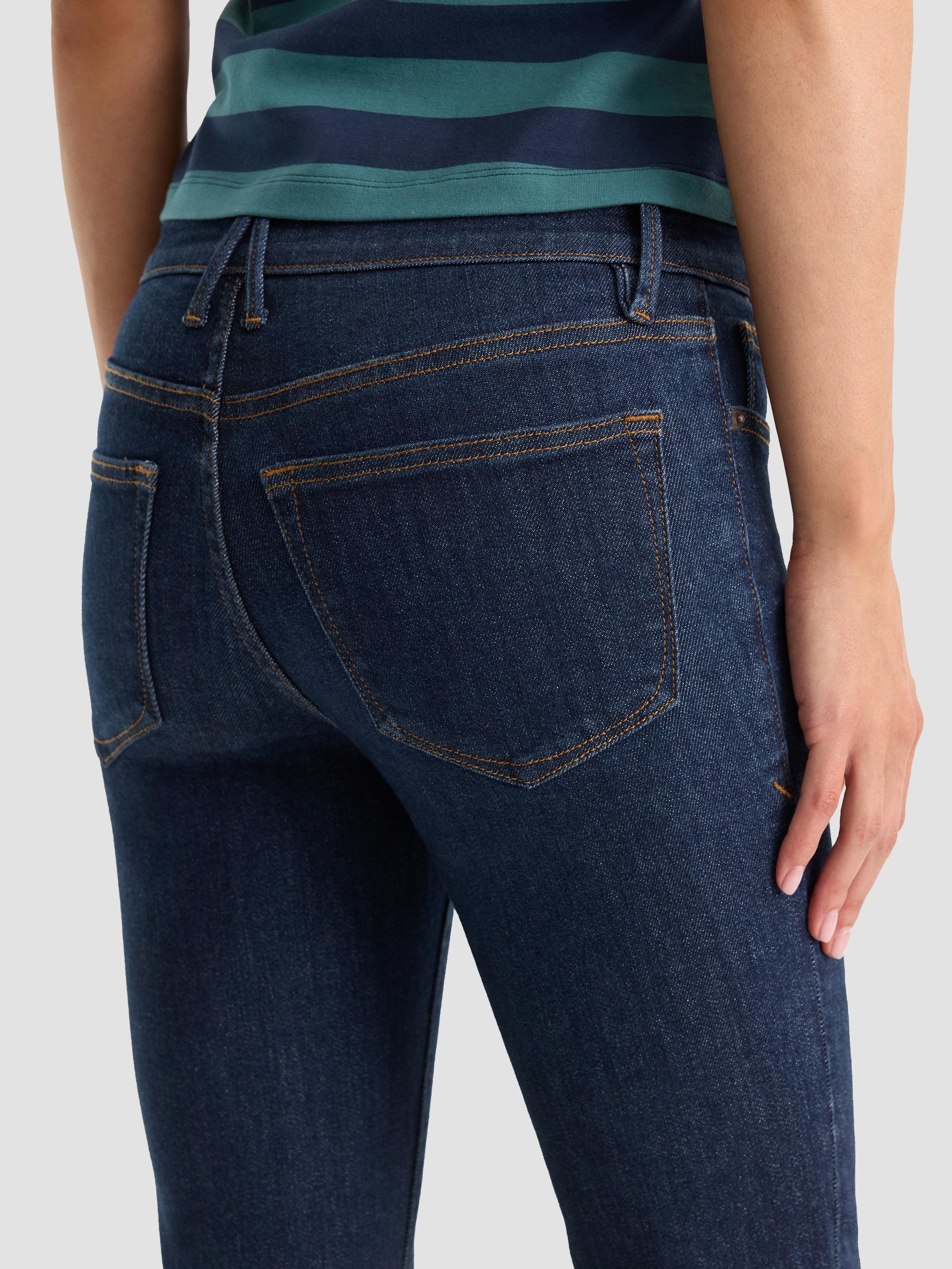 Good American Women's Good Low Rise Boot-Cut Jeans - Indigo | Thumbnail 5