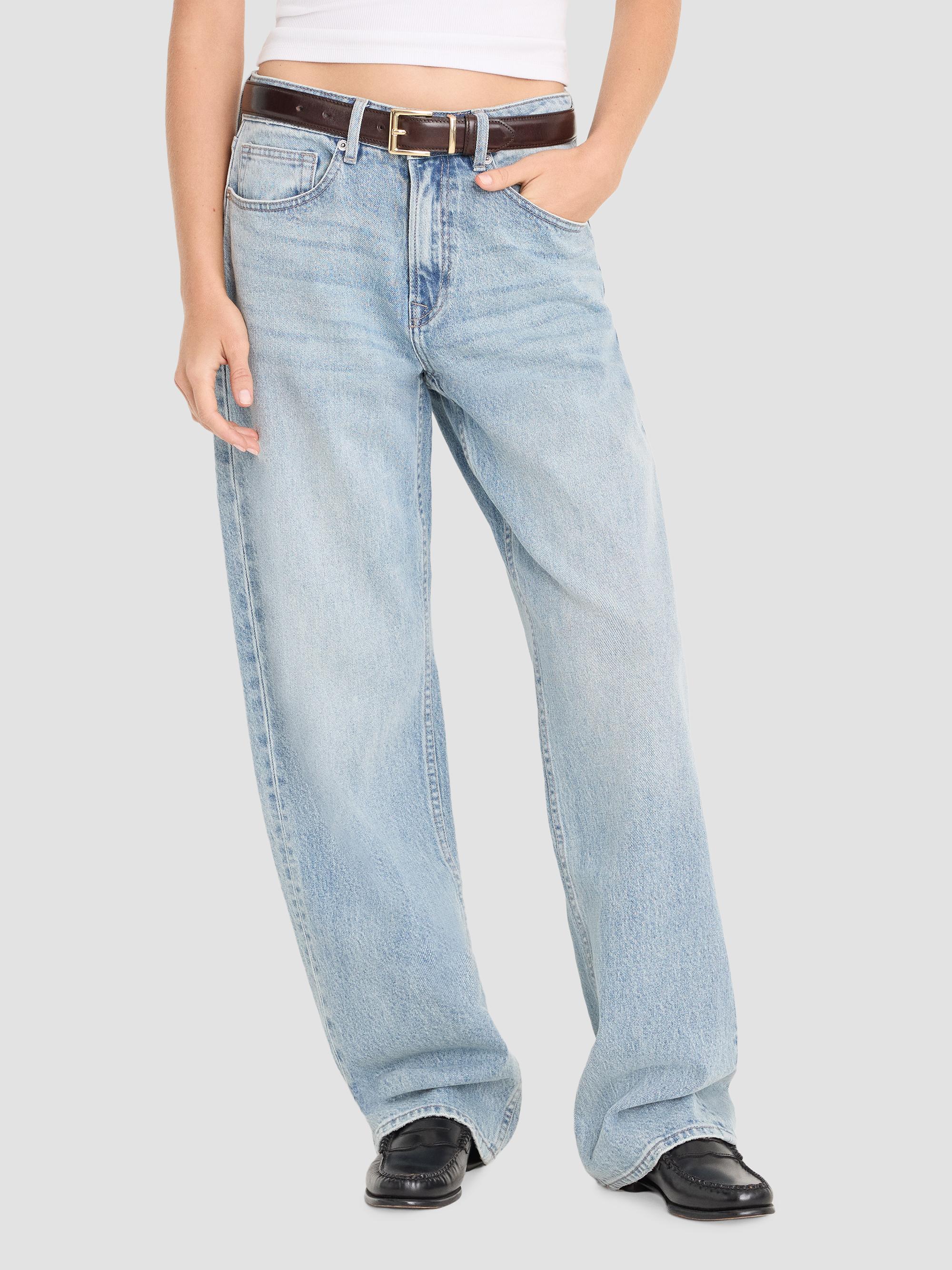 Good American Women's Good 90's Mid-Rise Relaxed Jeans - Indigo