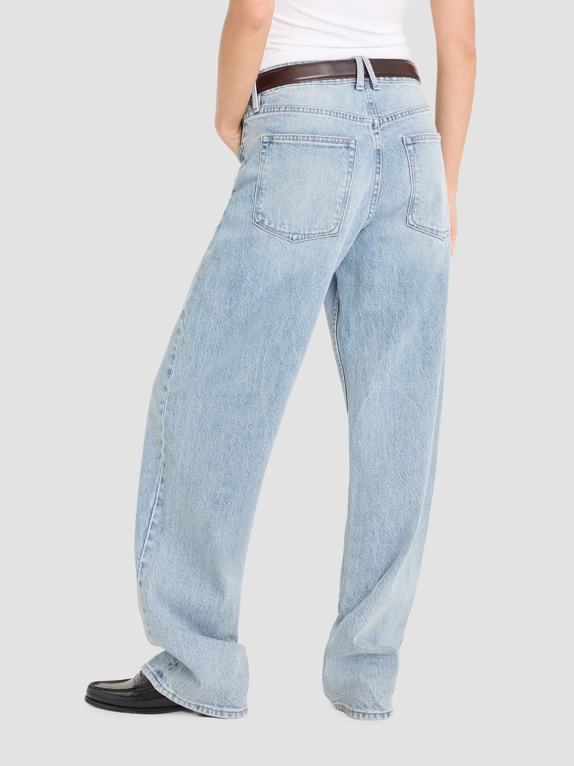 Good American Women's Good 90's Mid-Rise Relaxed Jeans - Indigo | Thumbnail 3