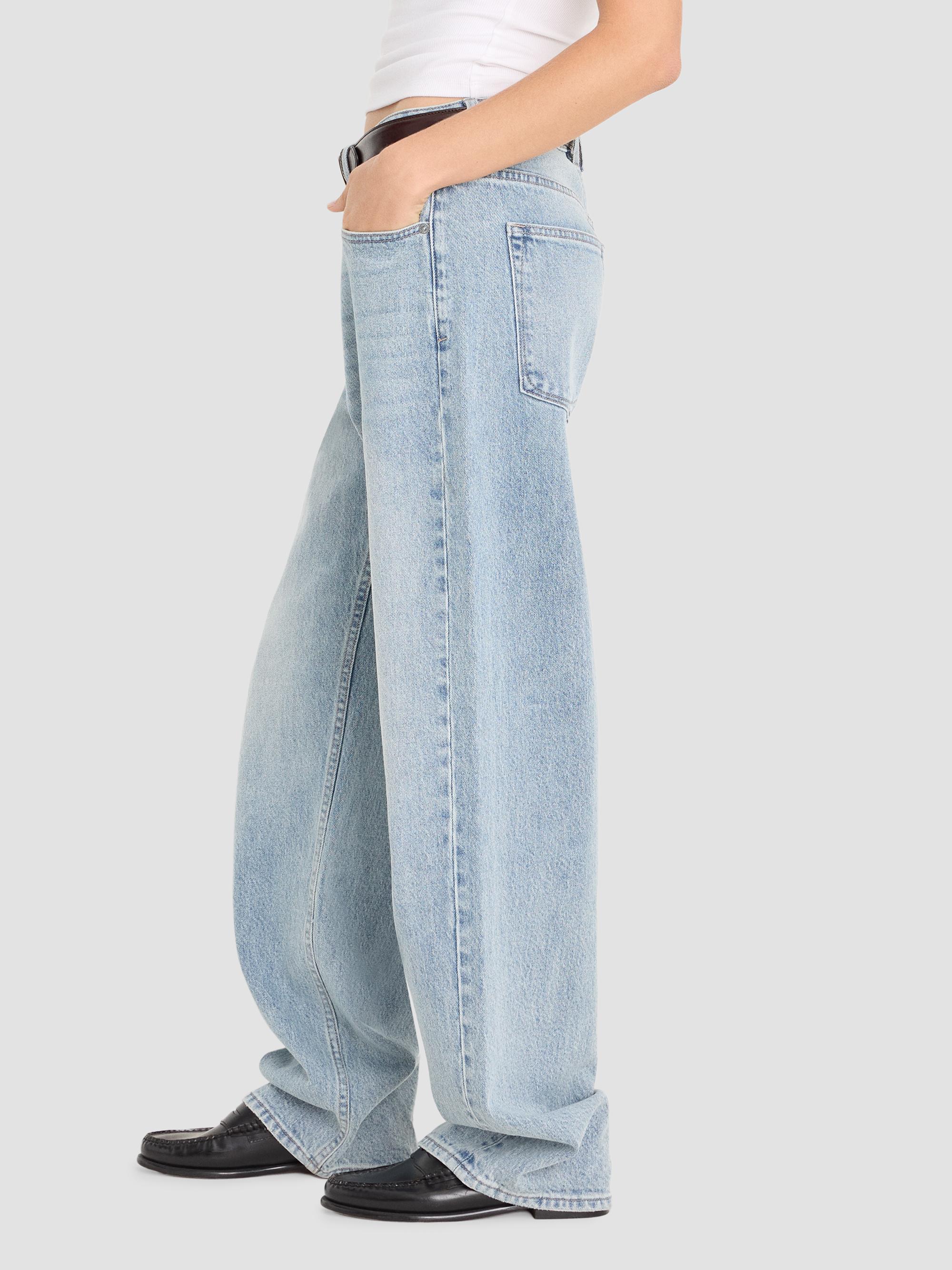 Good American Women's Good 90's Mid-Rise Relaxed Jeans - Indigo | Thumbnail 6