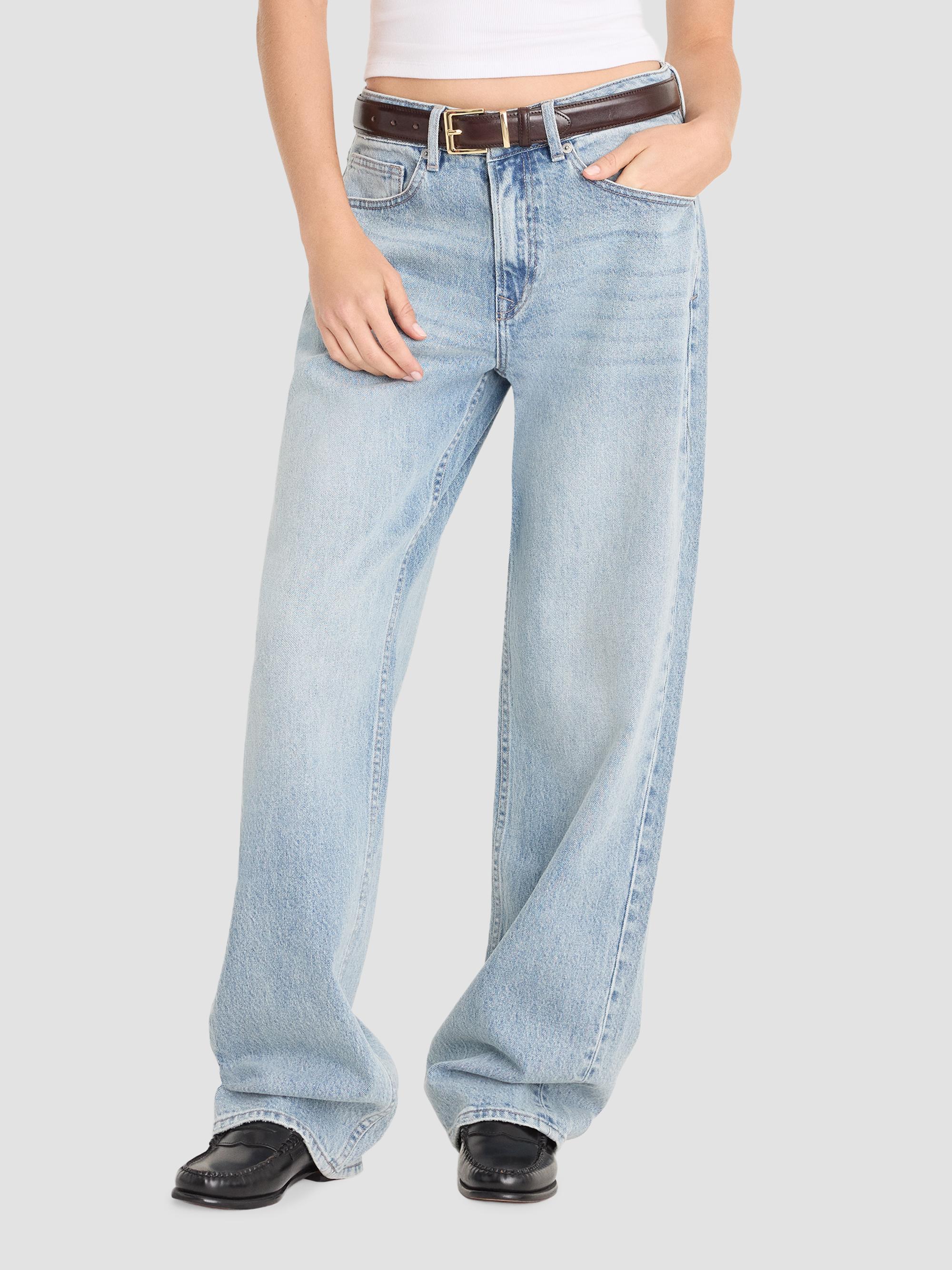 Good American Women's Good 90's Mid-Rise Relaxed Jeans - Indigo | Thumbnail 2