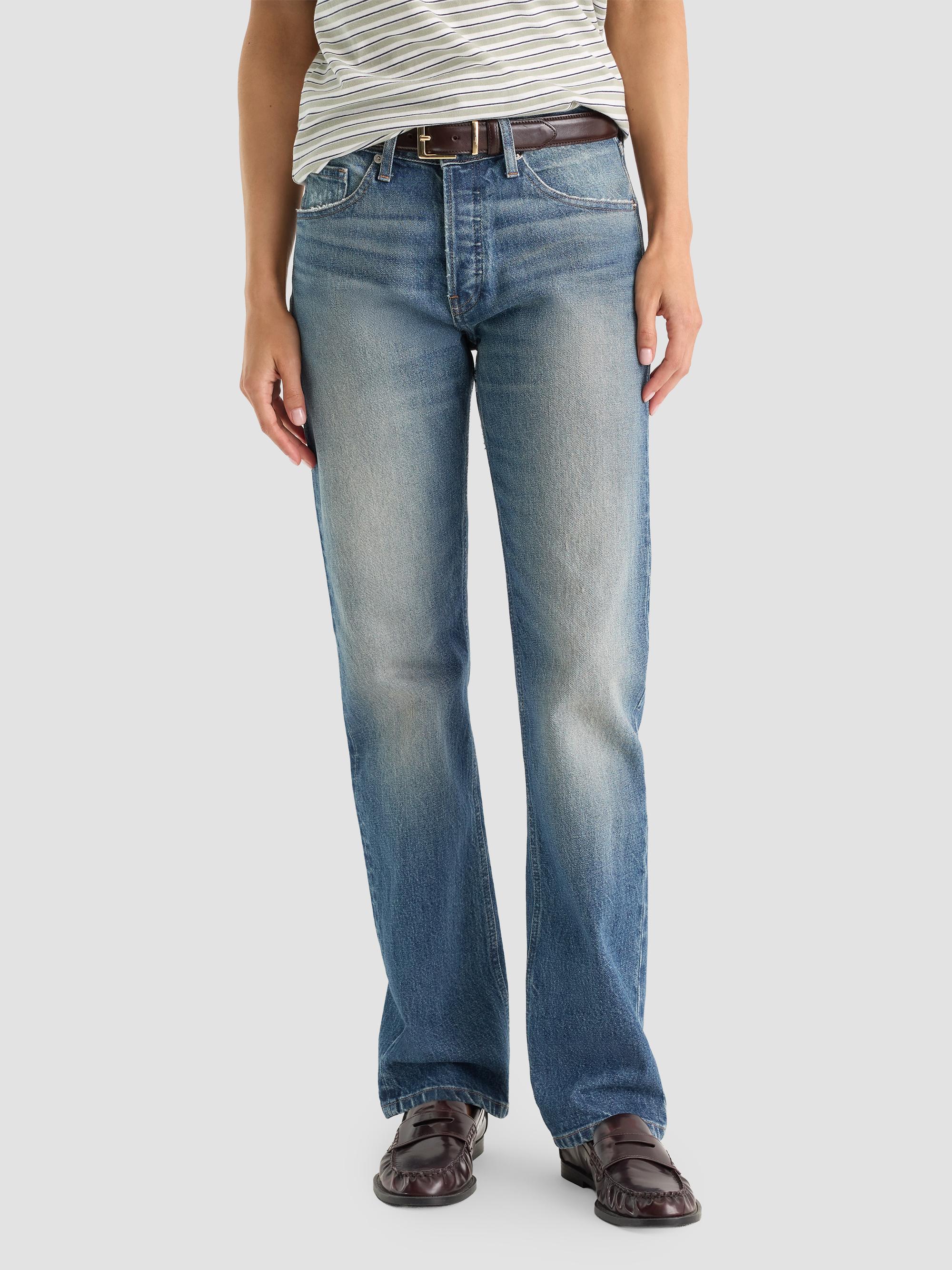 Good American Women's High-Rise Vintage Straight-Leg Jeans - Indigo