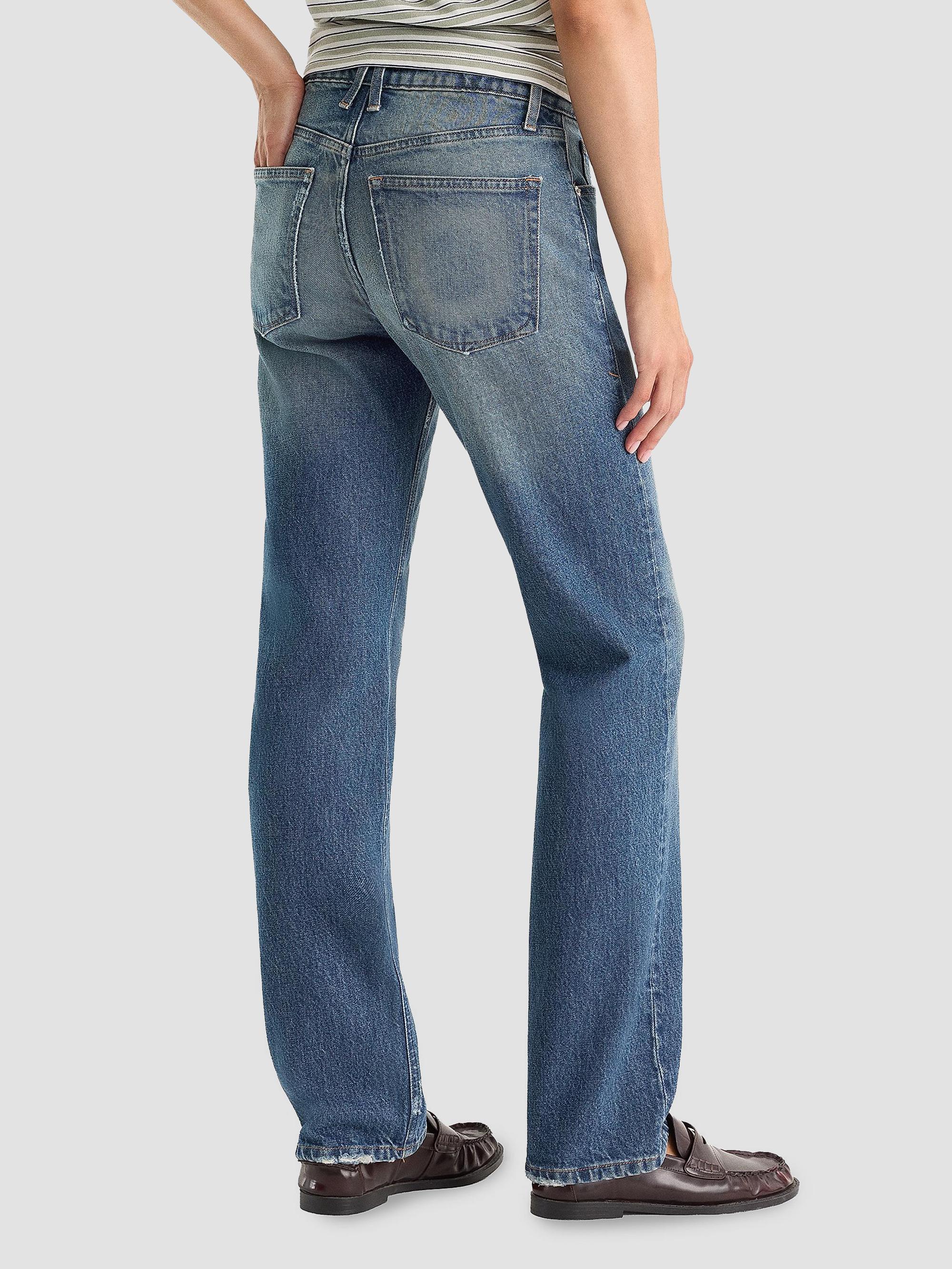 Good American Women's High-Rise Vintage Straight-Leg Jeans - Indigo | Thumbnail 3