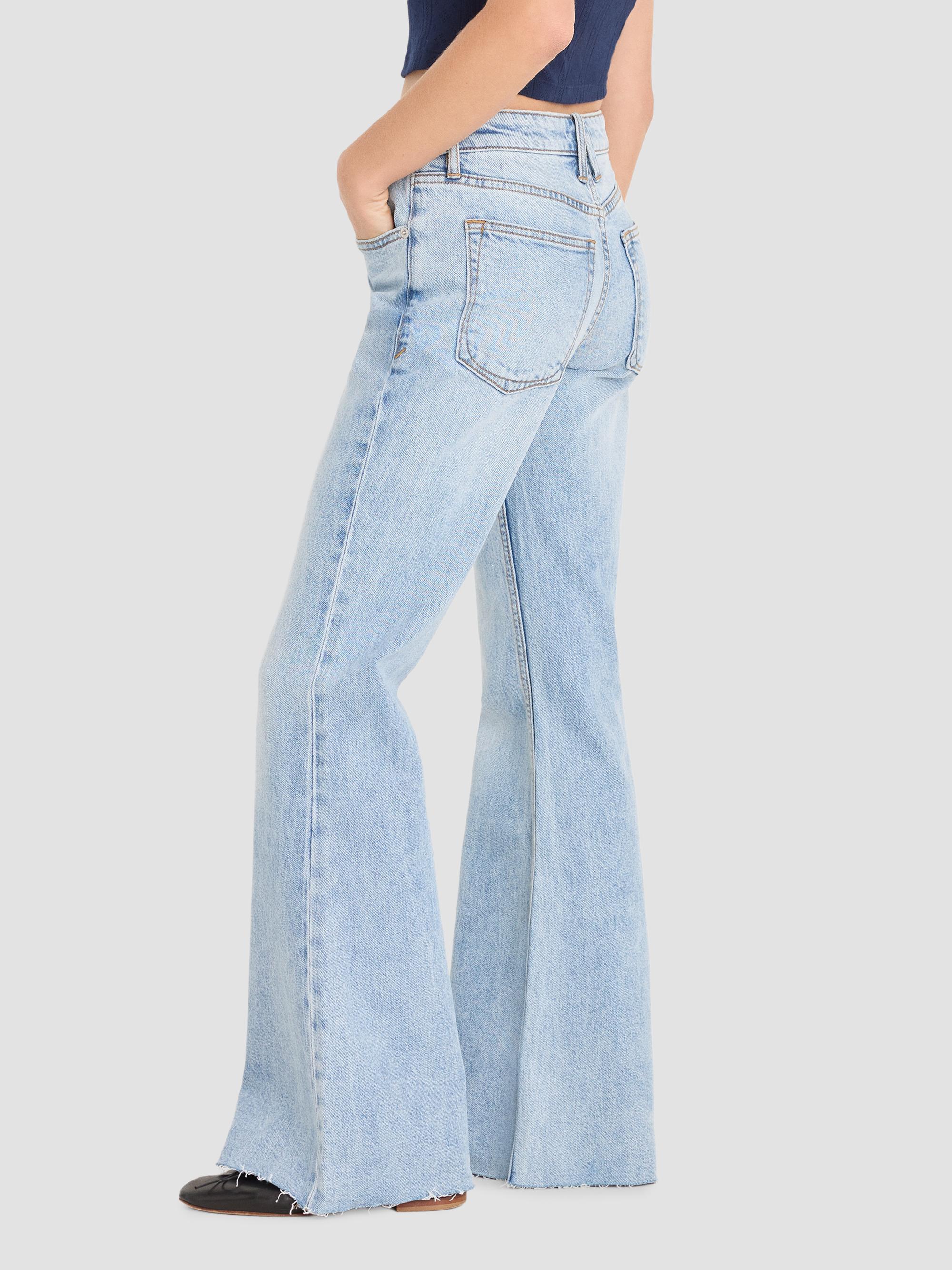 Good American Women's Vintage Low-Rise Relaxed Flare Jeans - Indigo | Thumbnail 6