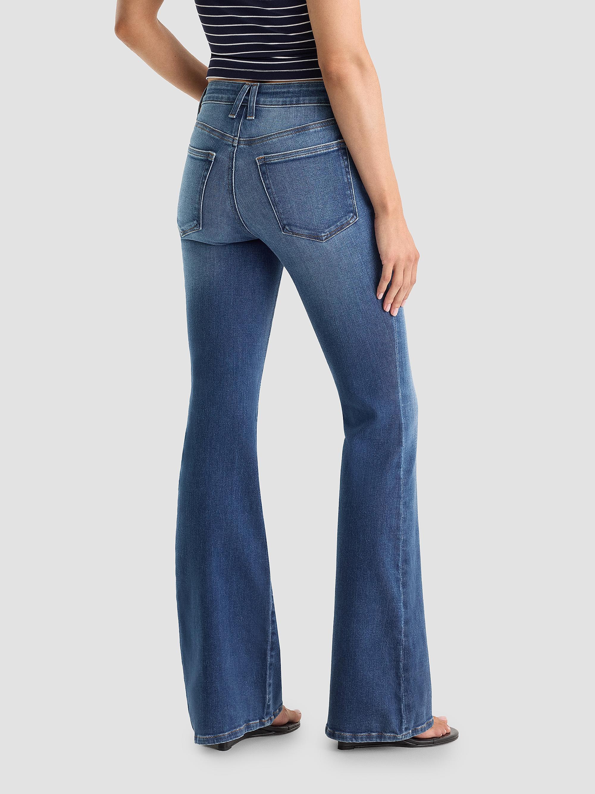 Good American Women's Soft Tech Good Legs Flare Jeans - Indigo | Thumbnail 3