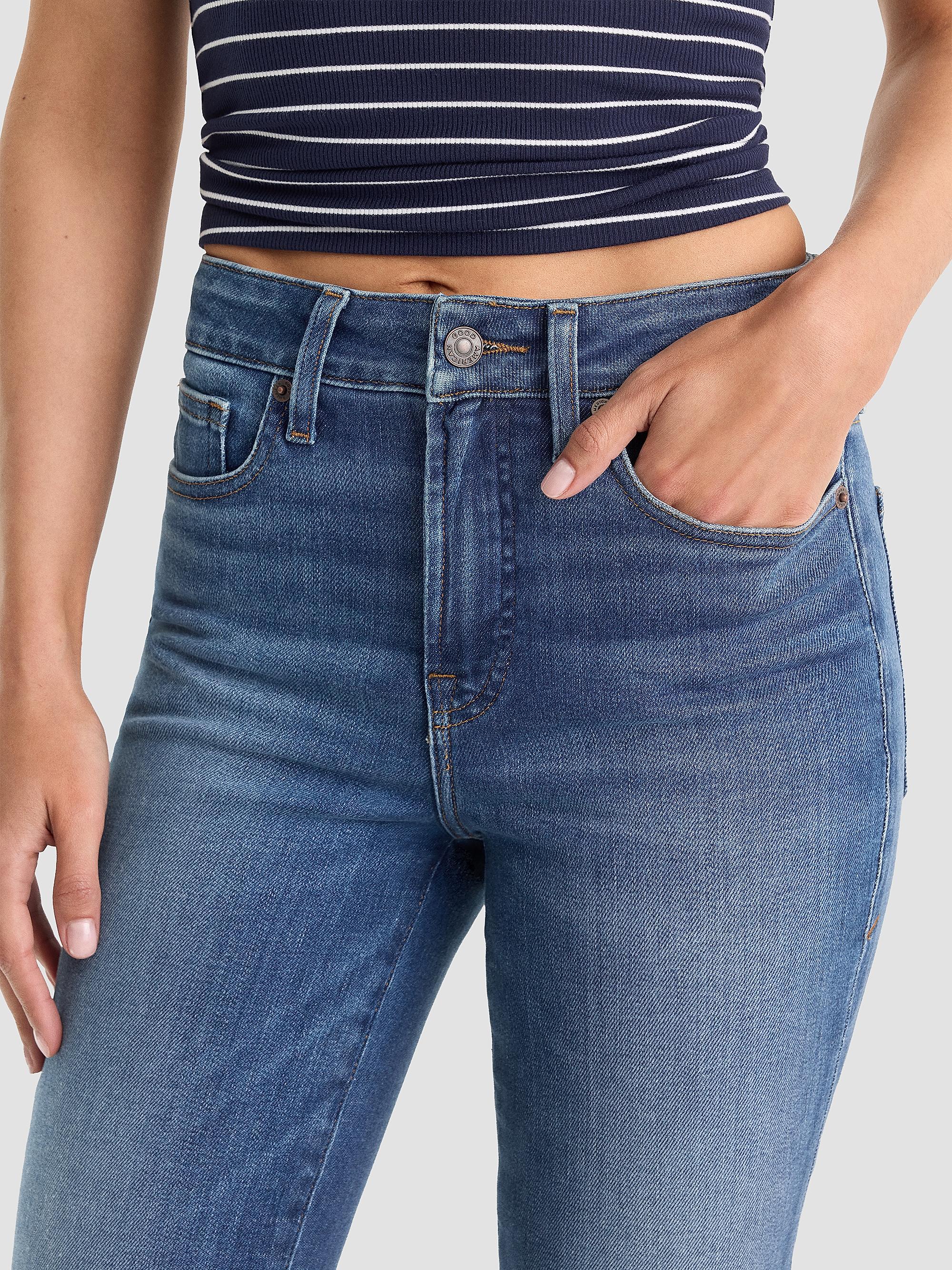 Good American Women's Soft Tech Good Legs Flare Jeans - Indigo | Thumbnail 4