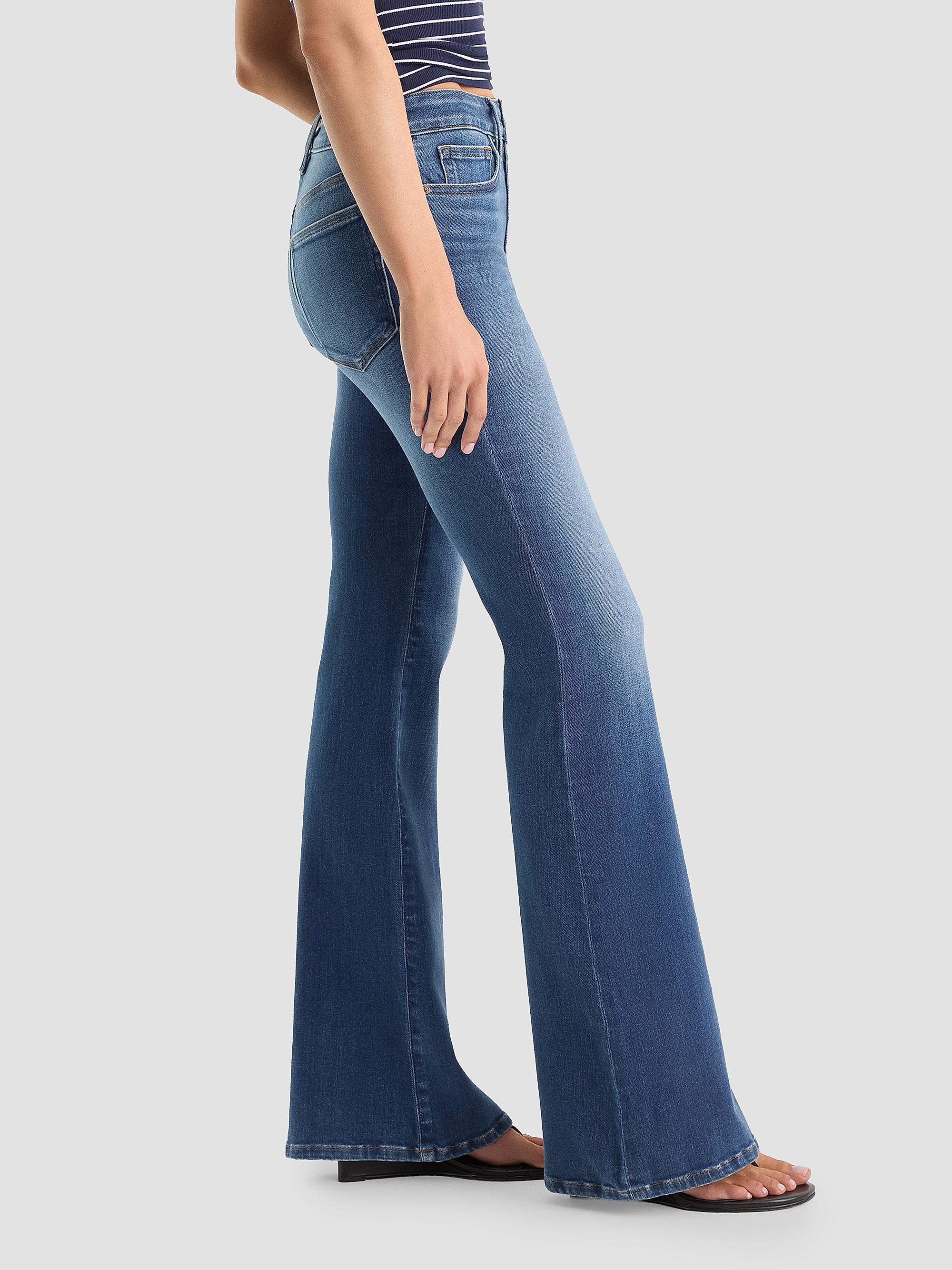Good American Women's Soft Tech Good Legs Flare Jeans - Indigo | Thumbnail 6