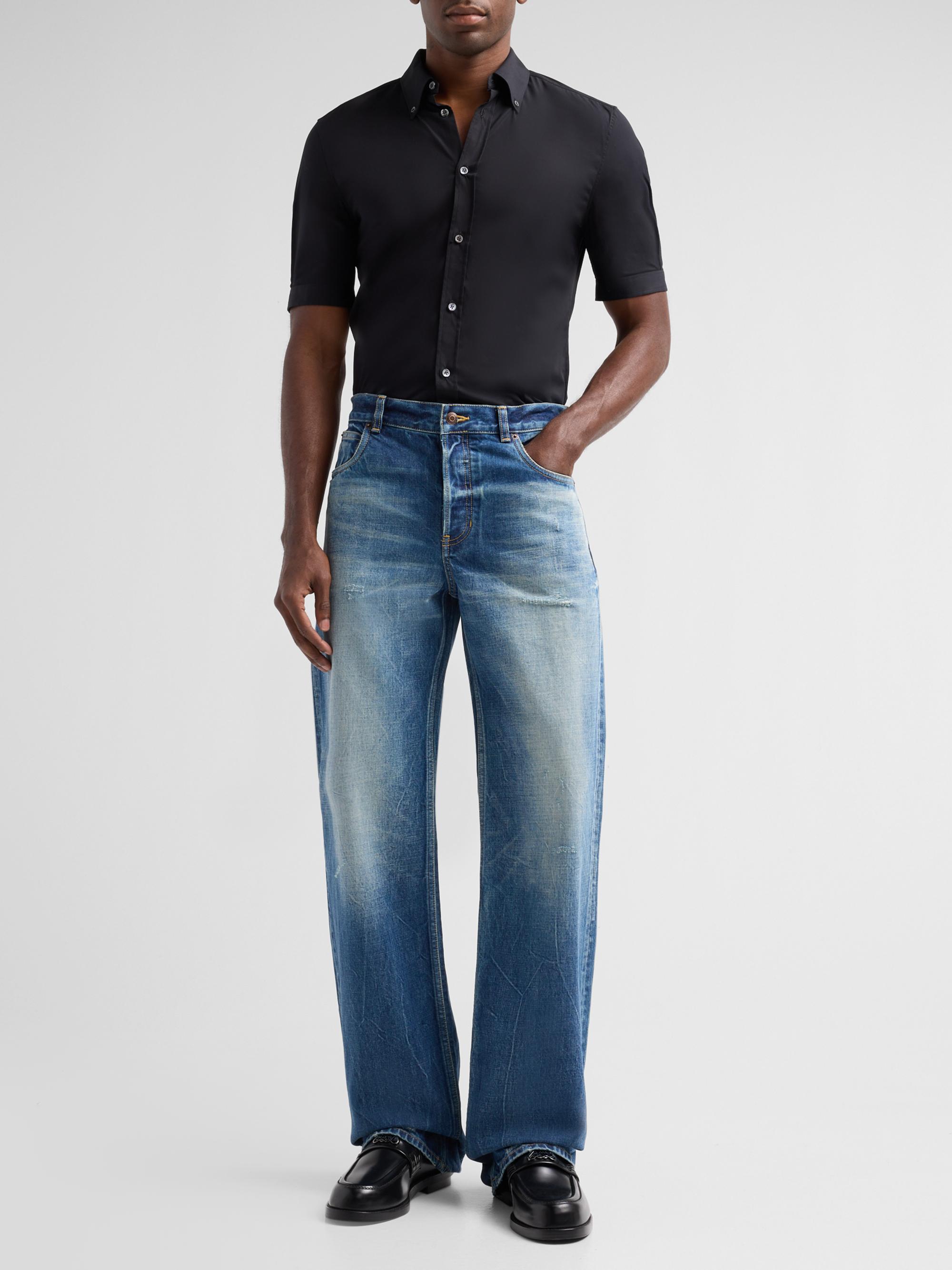 McQueen Men's Five-Pocket Relaxed-Fit Jeans - Blue Washed | Thumbnail 2