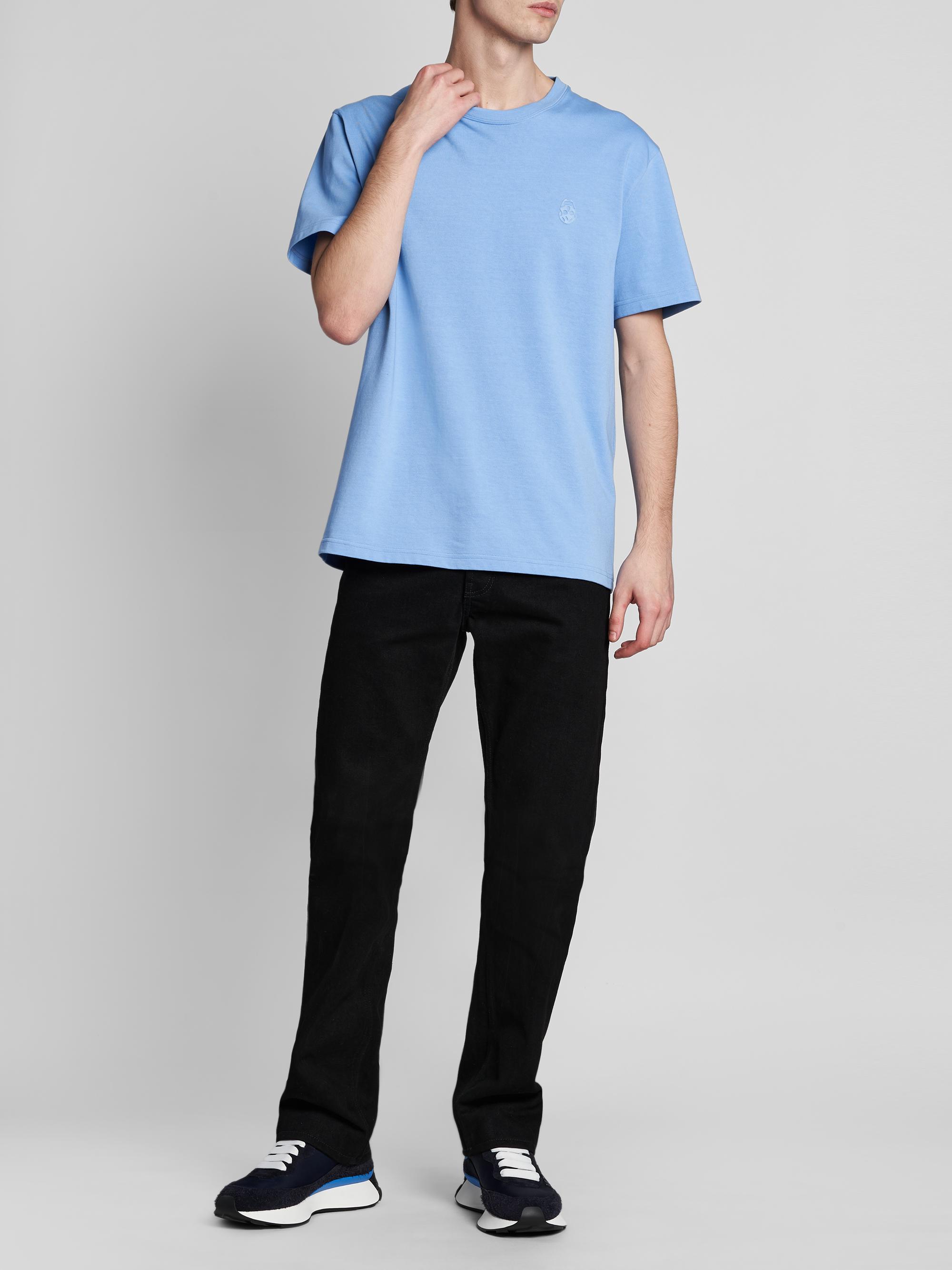 McQueen Men's Cotton Jersey Crewneck T-Shirt - Bath House Blue | Thumbnail 2